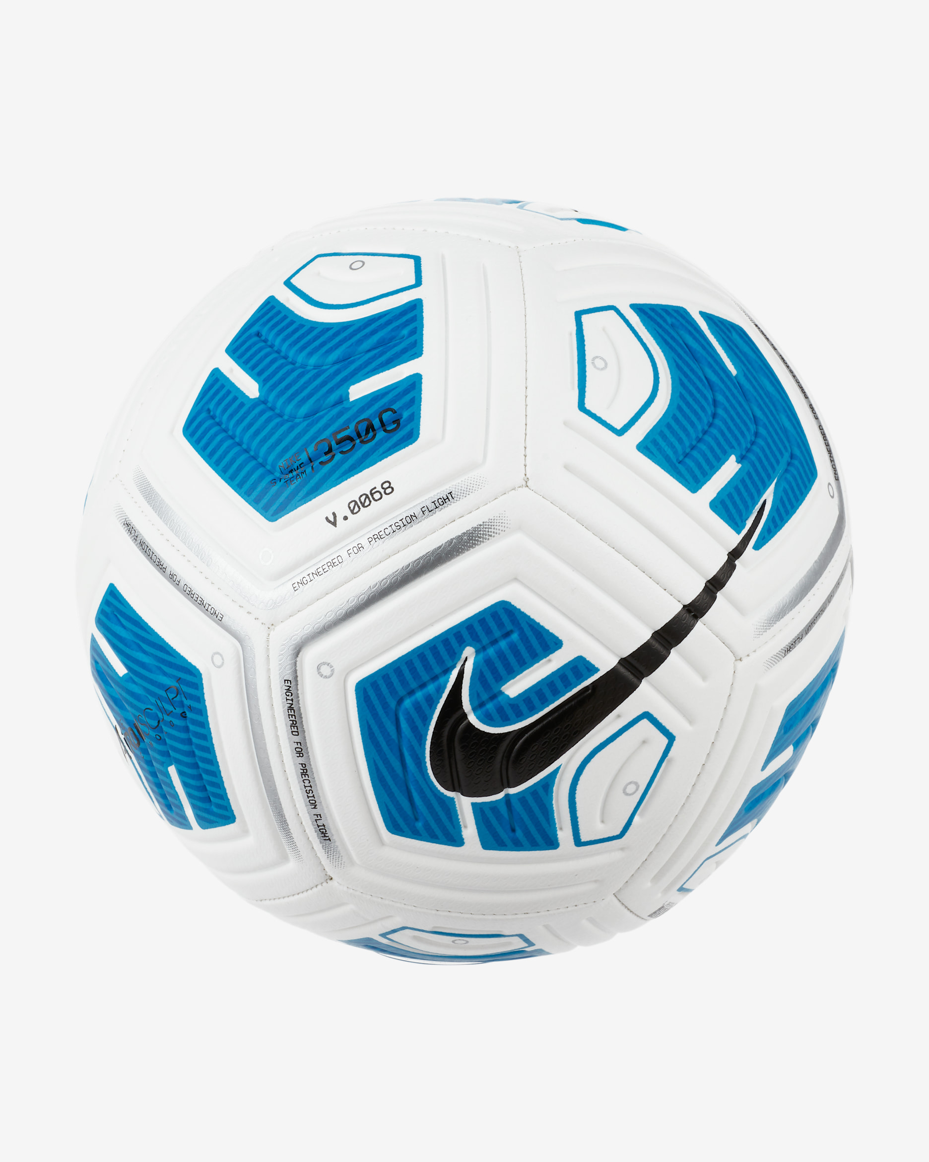 Nike Strike Team Soccer Ball (350 Grams) - White/Blue/Black