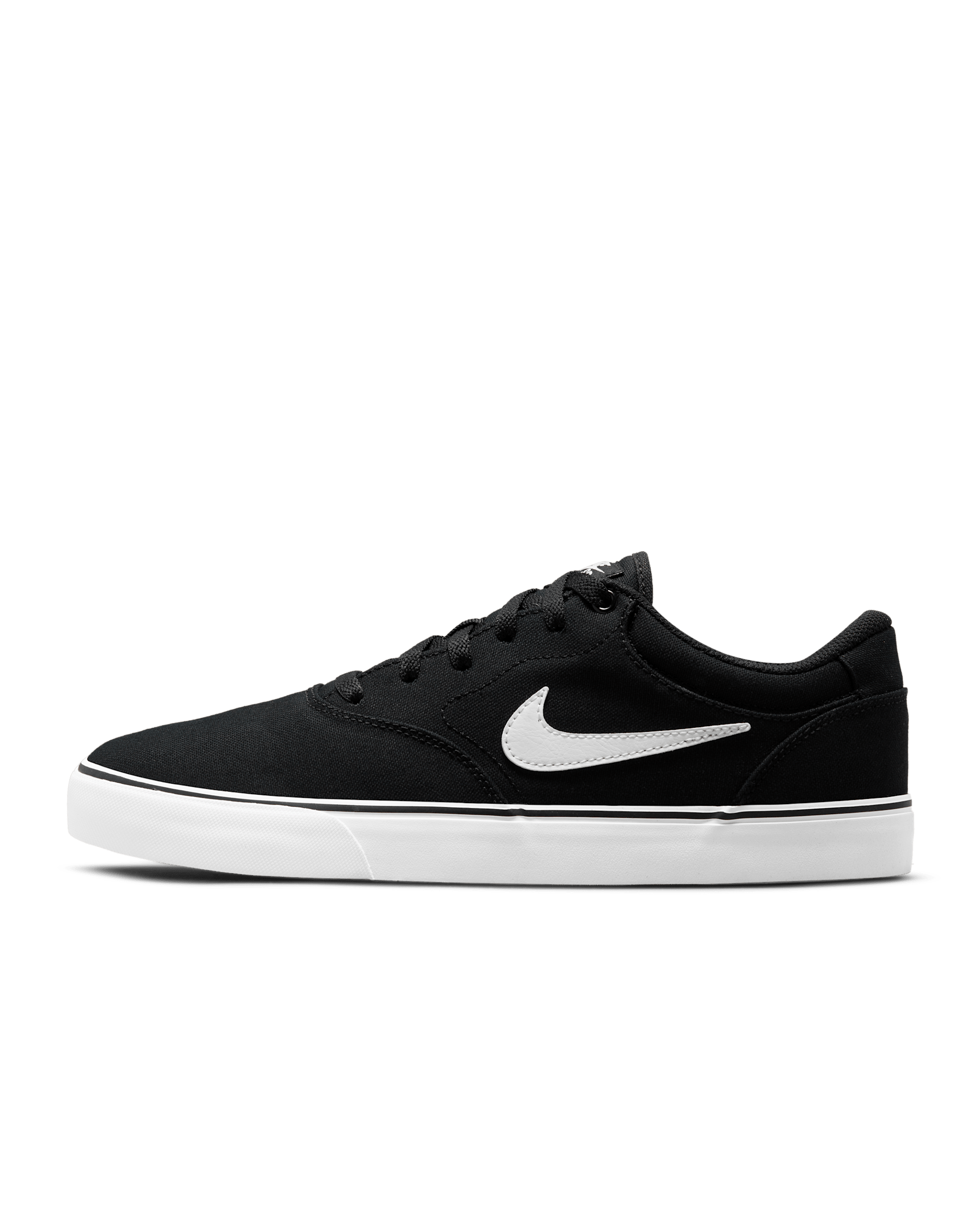 Nike SB Chron 2 Canvas Skate Shoe - Black/Black/White