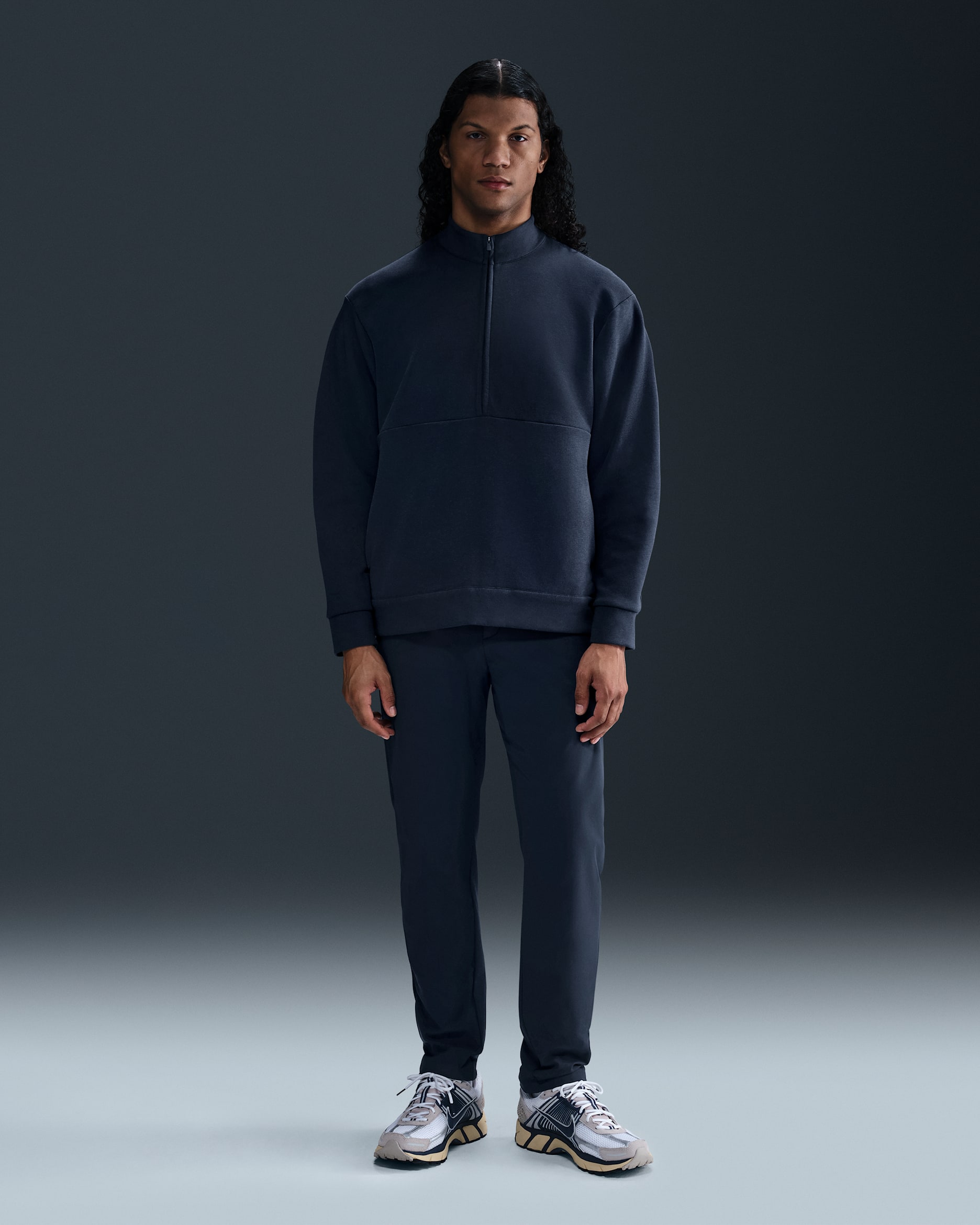 Nike 24.7 PerfectStretch Men's Dri-FIT Slim Chino Trousers - Obsidian/Black/Dark Obsidian