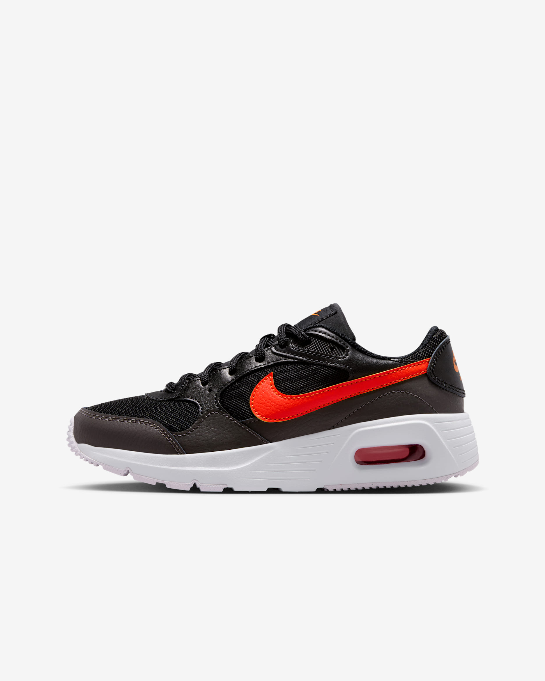 Tenis para niños grandes Nike Air Max SC - Negro/Ceniza medio/Naranja team