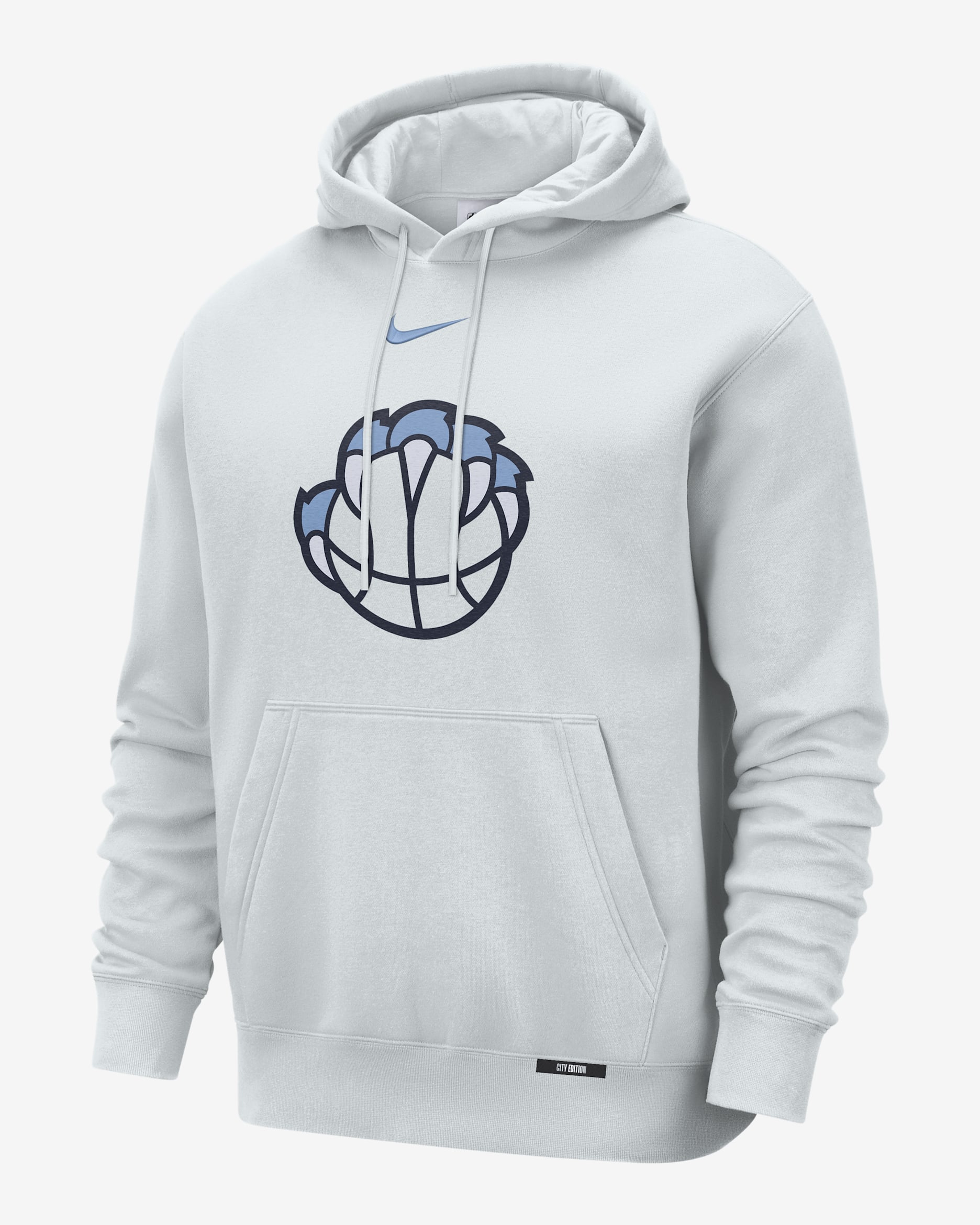 Memphis Grizzlies City Edition Men's Nike Club Hoodie - Pure Platinum