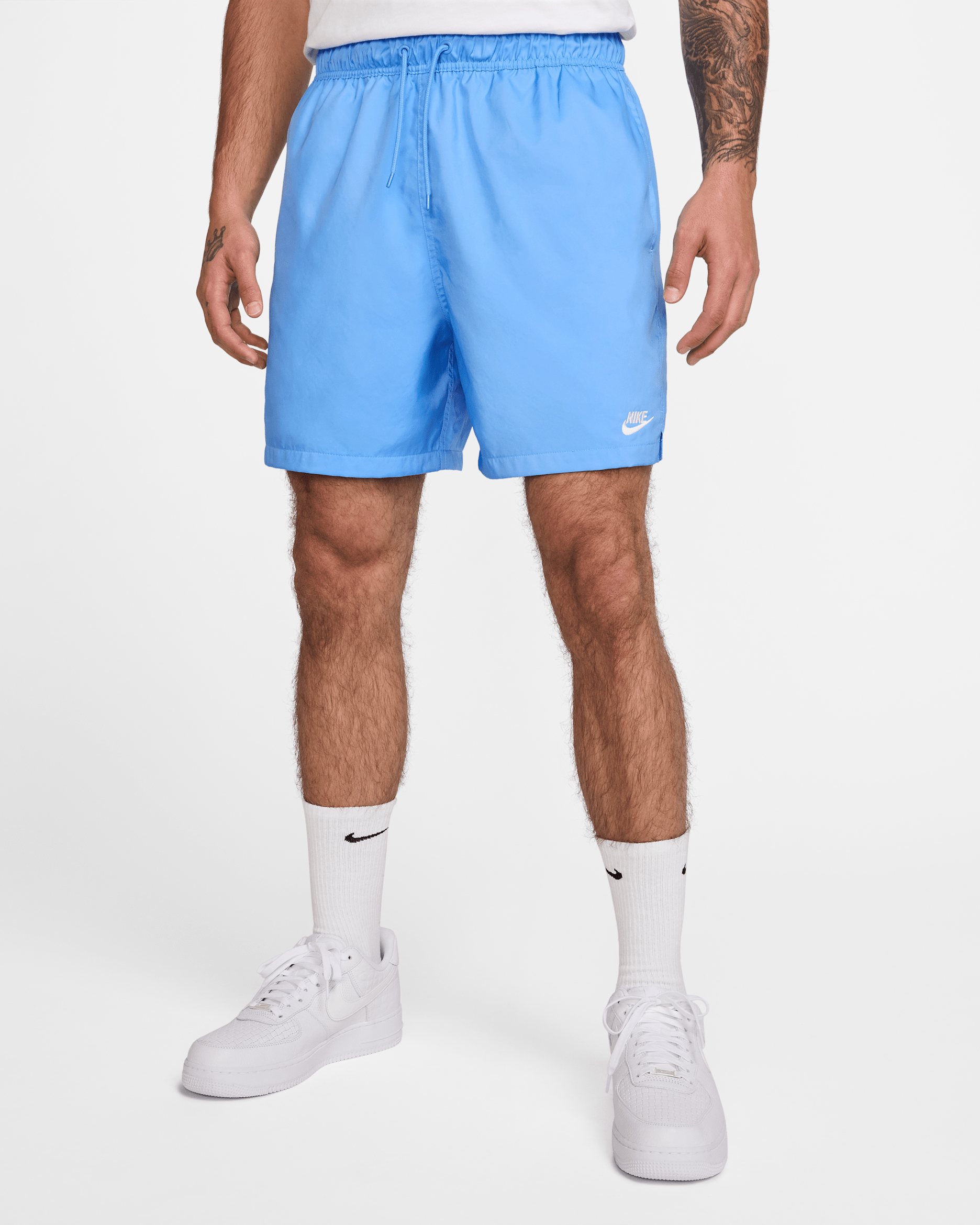 Nike Club Flow-Webshorts für Herren - University Blue/Weiß