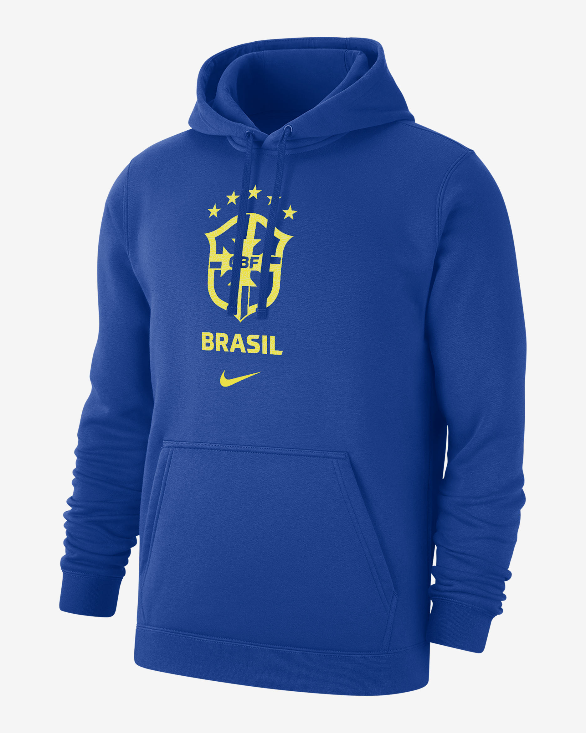 Brazil Club Fleece Men's Nike Soccer Pullover Hoodie - Game Royal