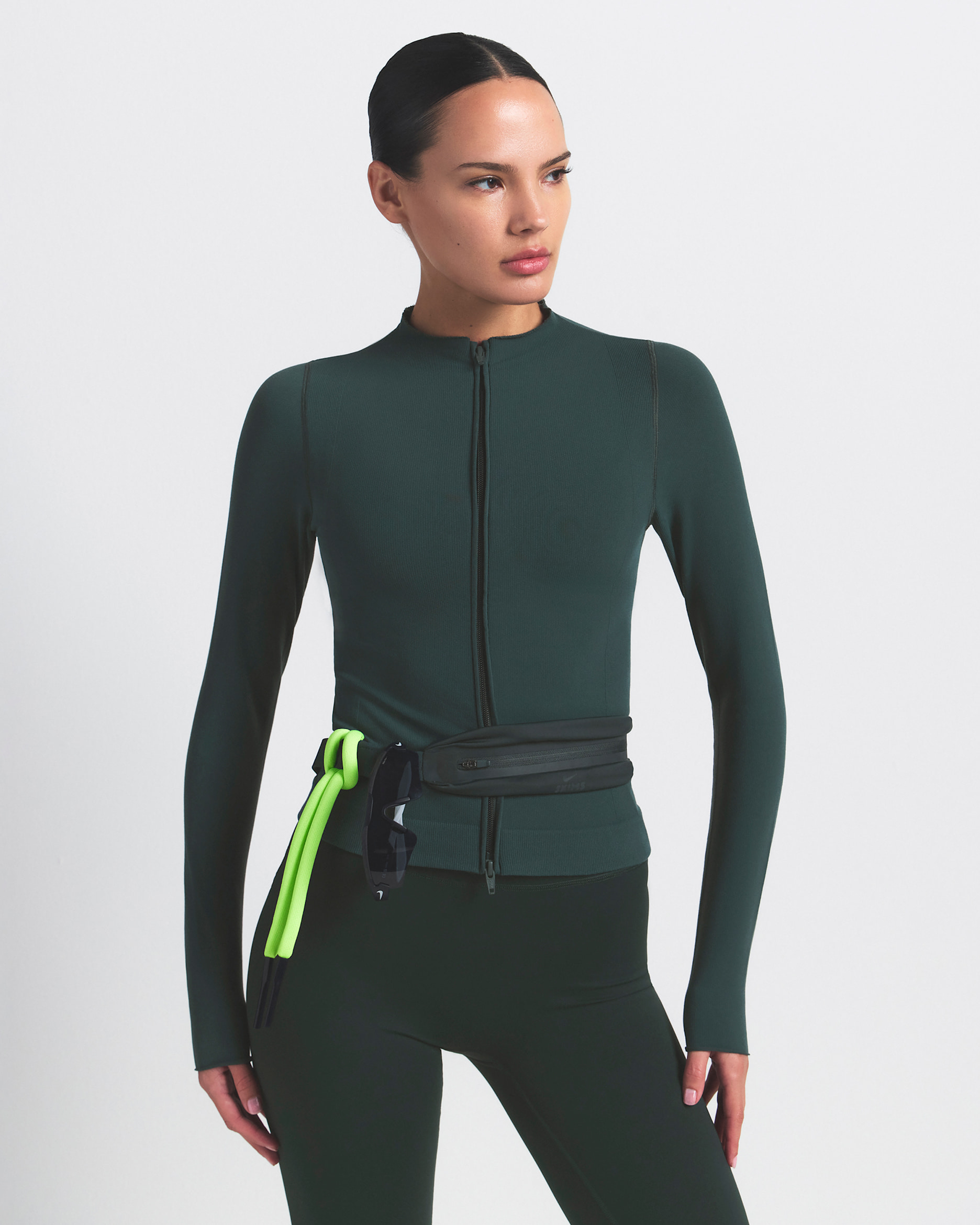 NikeSKIMS Vintage Seamless Women's Full-Zip Jacket - NSKM DARK TEAL/NSKM DARK TEAL