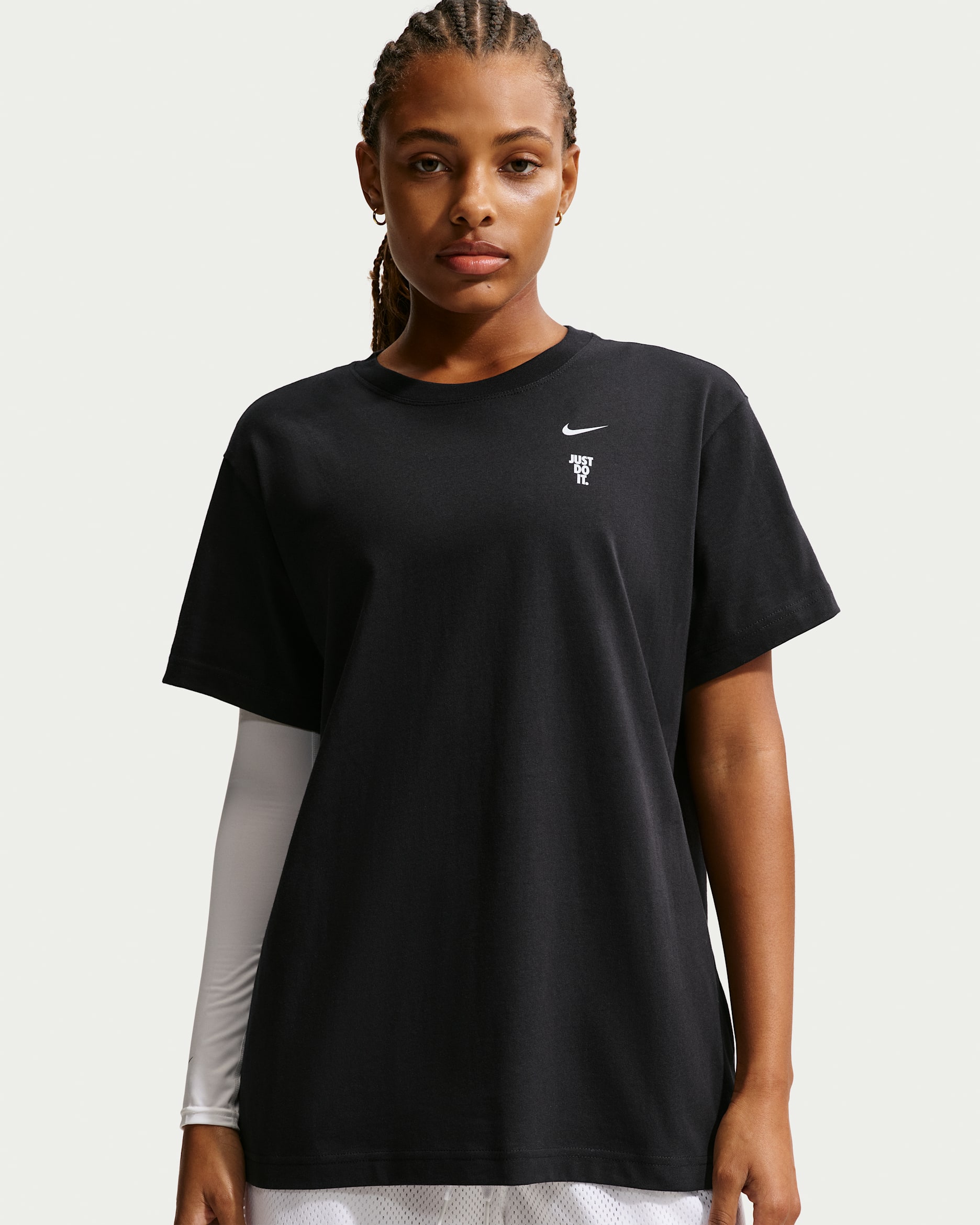 Nike kurzärmeliges Basketball-T-Shirt (Damen) - Schwarz