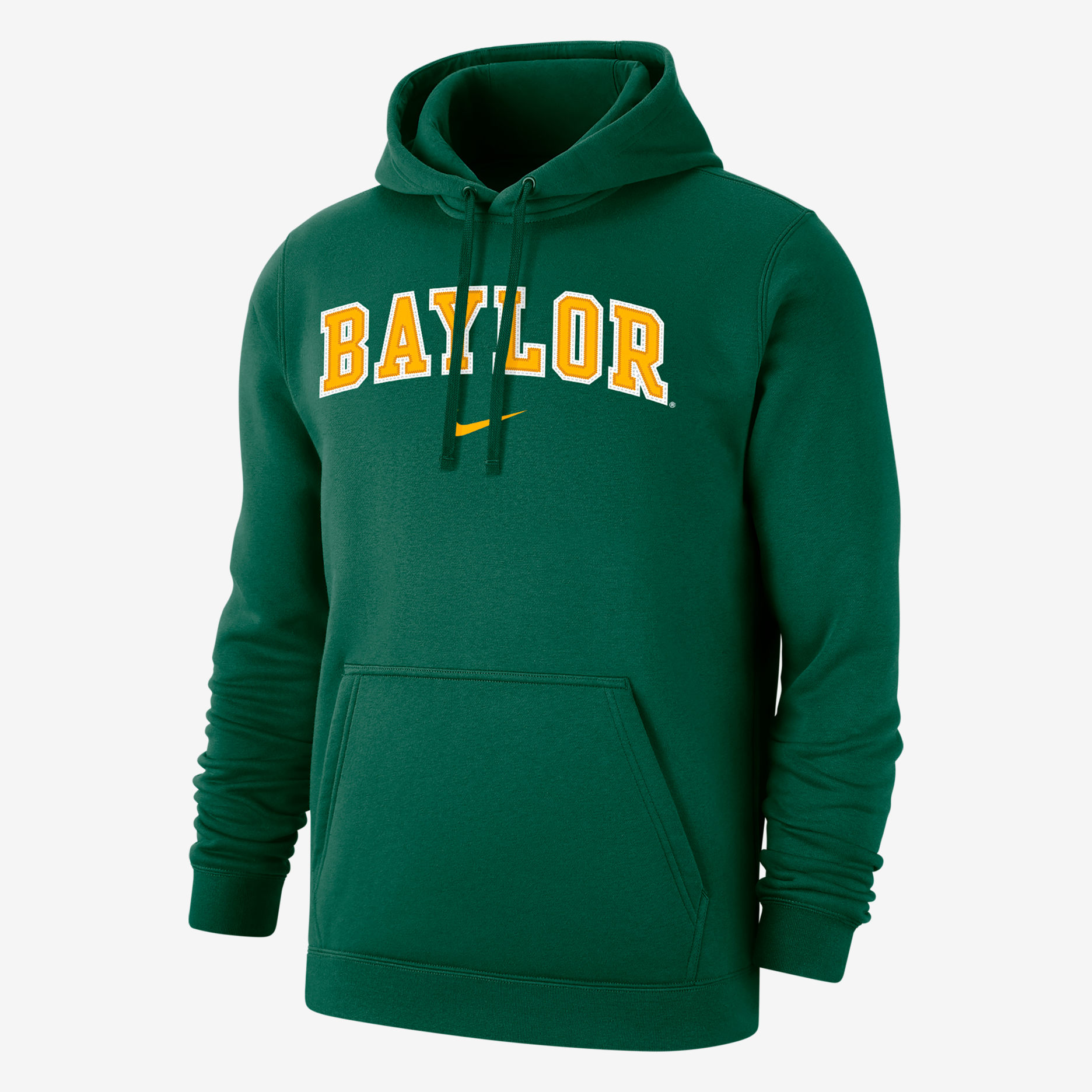 Baylor Club Fleece Men's Nike College Arch 365 Hoodie - Gorge Green