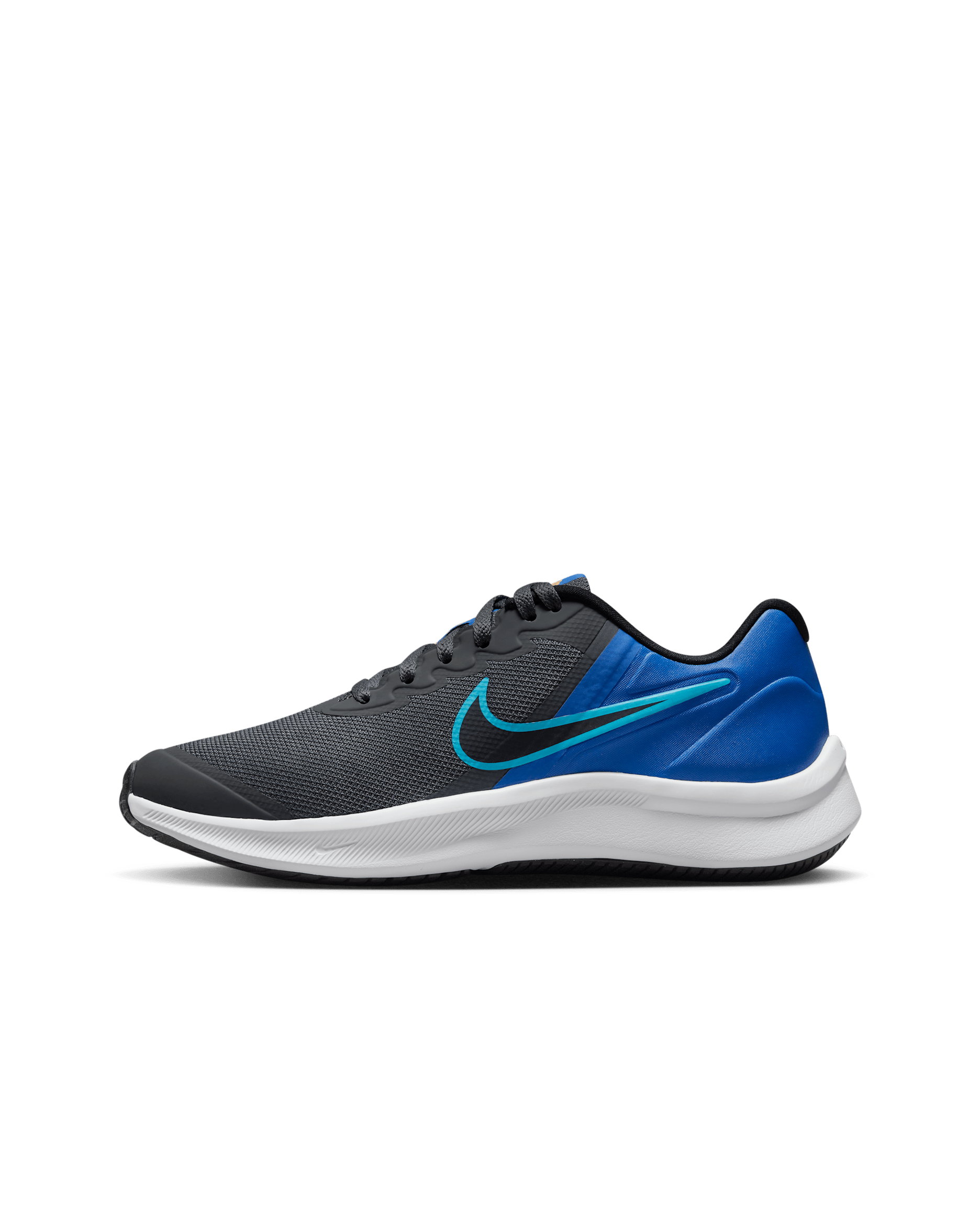 Calzado de running en carretera para niños grandes Nike Star Runner 3 - Gris hierro/Azul relámpago/Azul carrera/Negro