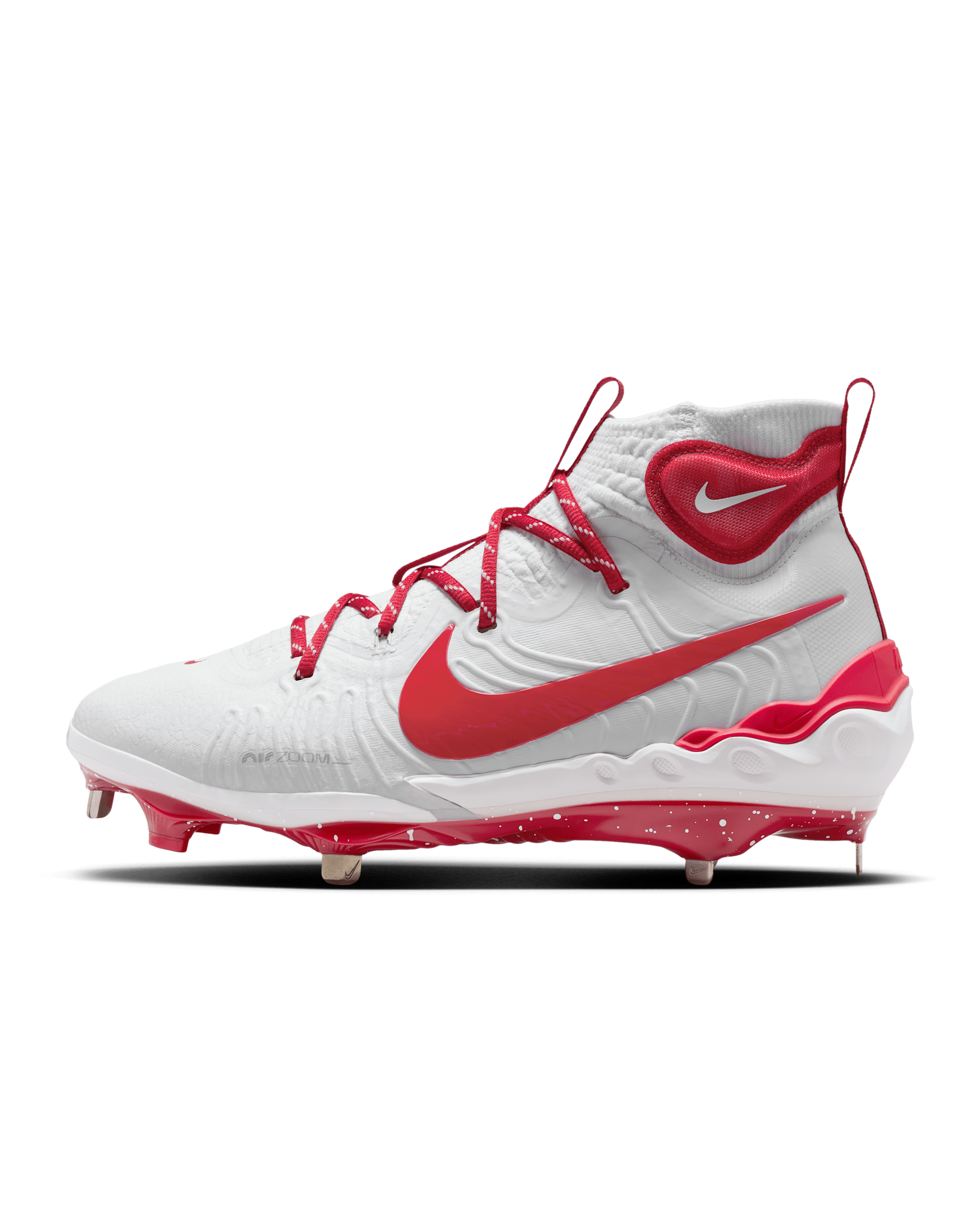 Nike Alpha Huarache NXT Men's Baseball Cleats - White/Pure Platinum/University Red