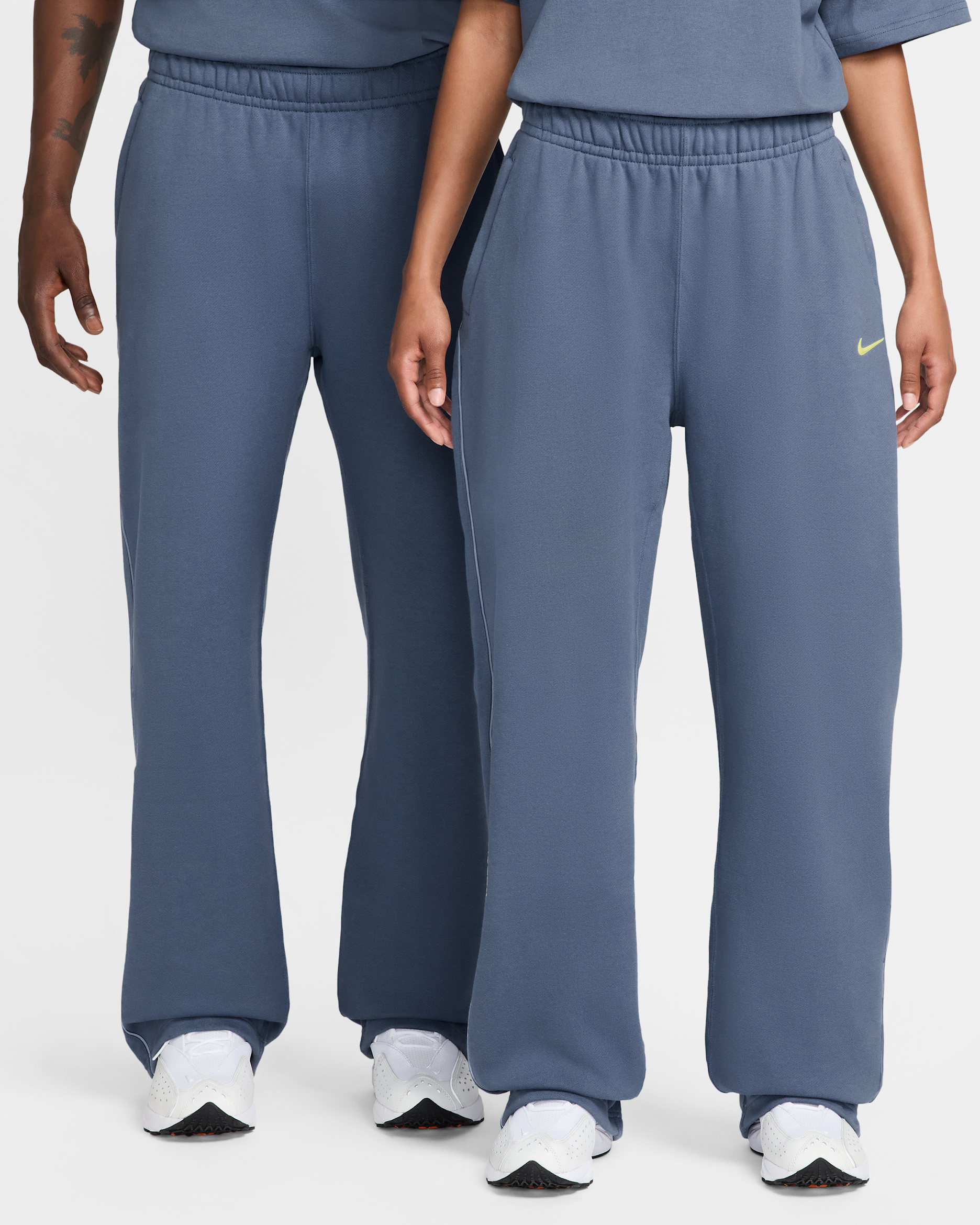 NOCTA NOCTA Fleece CS Open-Hem Sweatpants - Diffused Blue/Diffused Blue/Citron Tint