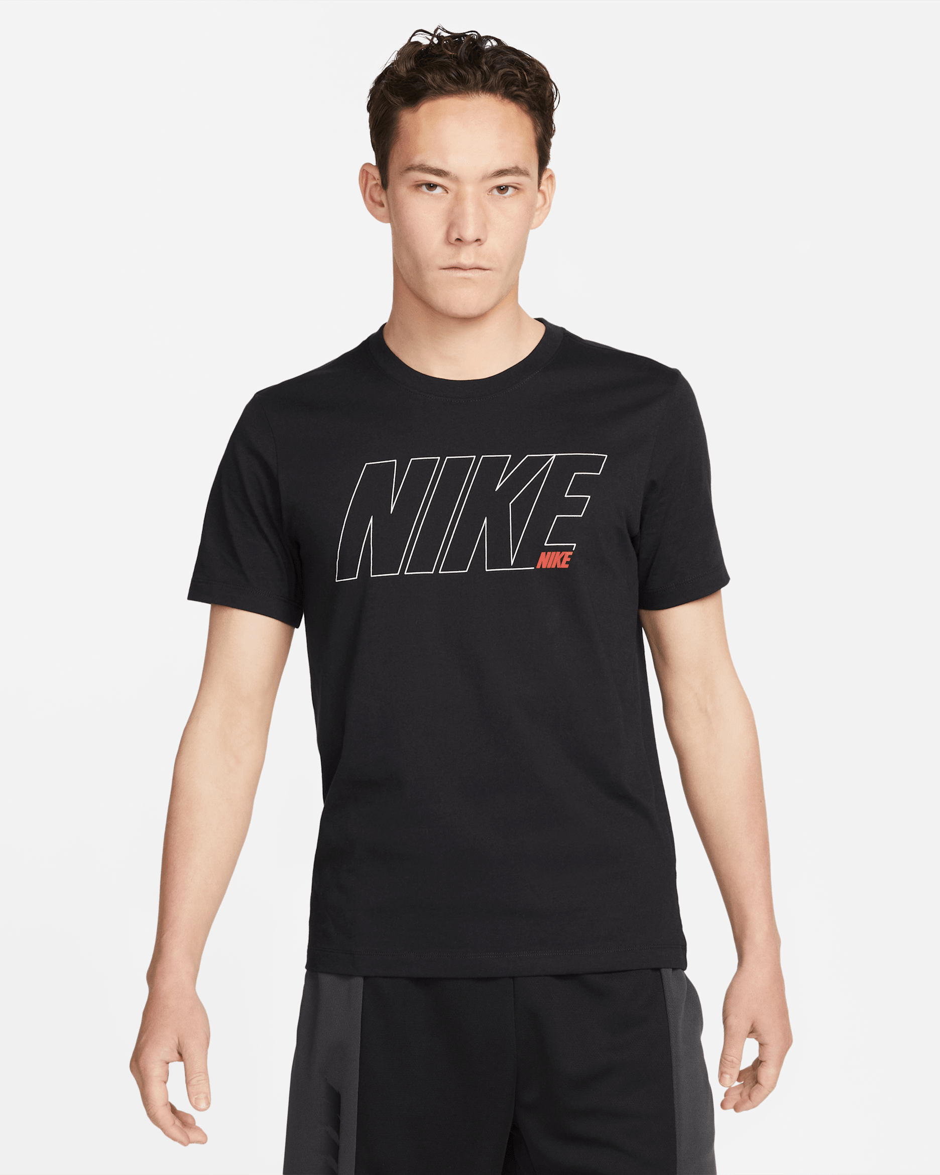 Nike Dri-FIT Men's Graphic Training T-Shirt - Black