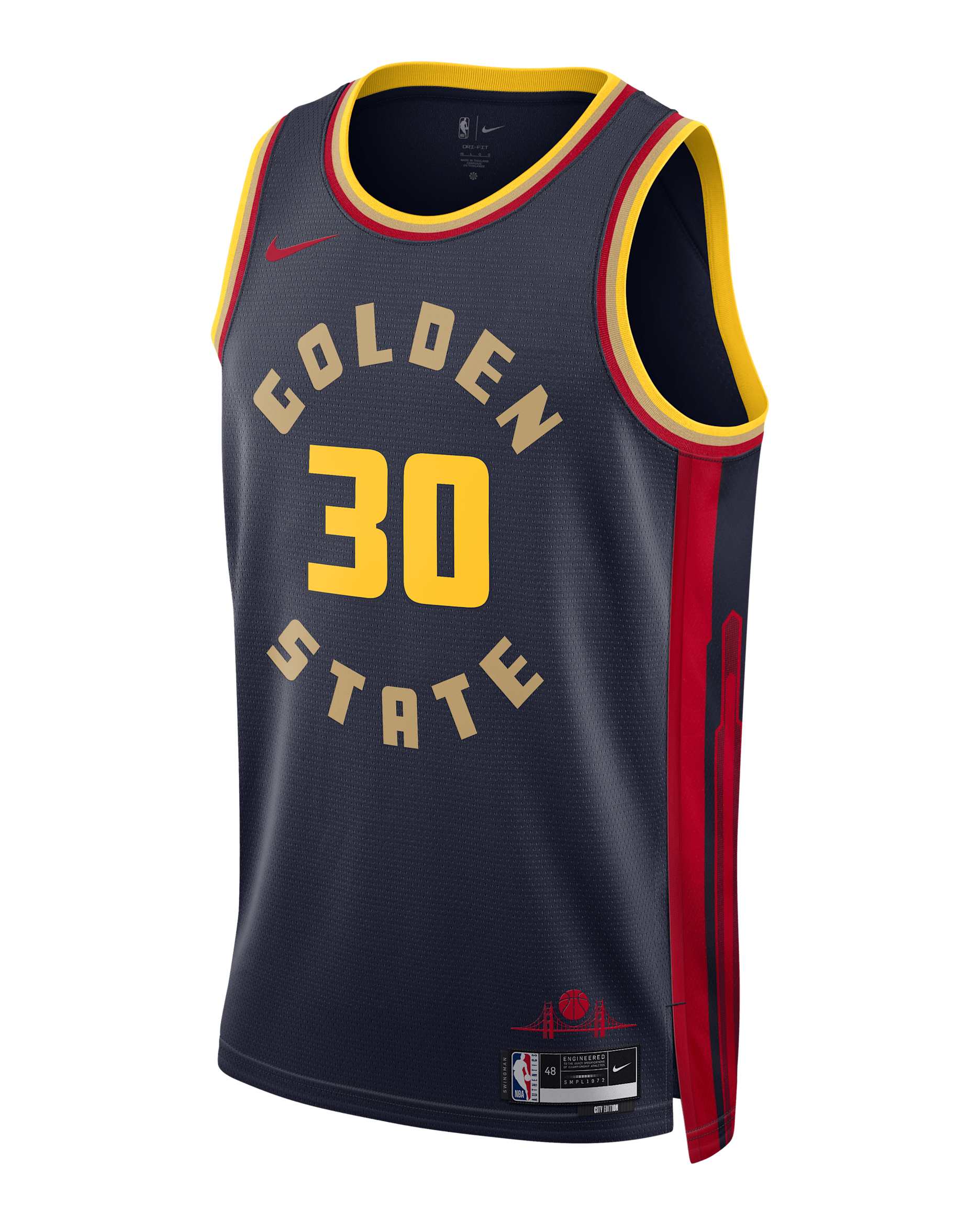 Stephen Curry Golden State Warriors 2024/25 City Edition Men's Nike Dri-FIT NBA Swingman Jersey - College Navy