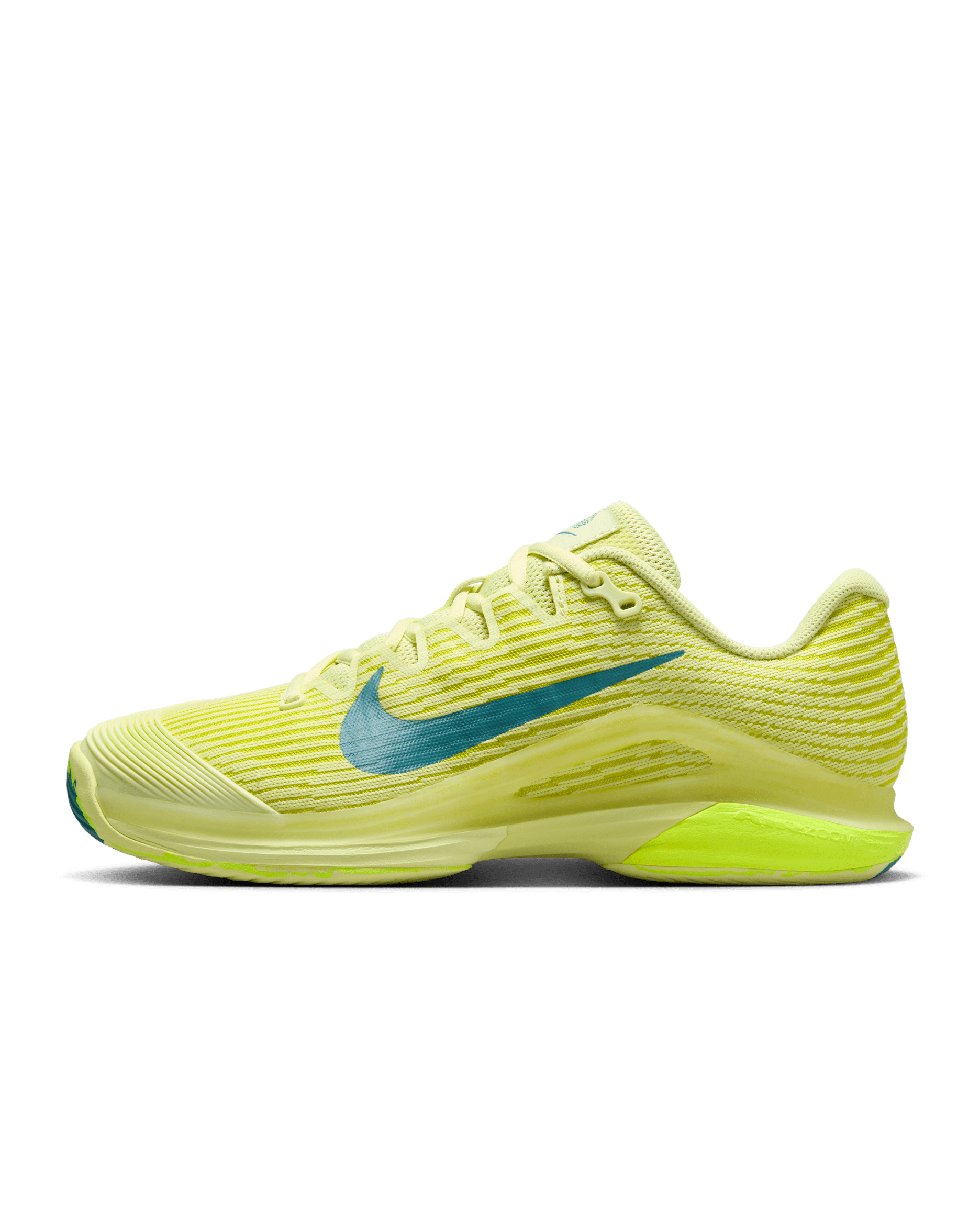 Tenis de tenis para cancha dura para mujer Nike Vapor 12 Premium - Verde luminoso/Alto voltaje/Blanco/Azul verdoso mineral