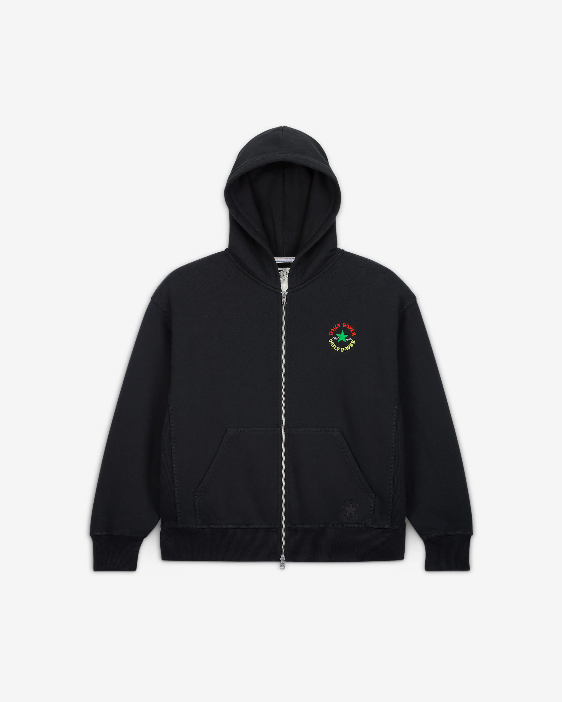 Converse x Daily Paper Full Zip Hoodie - Black