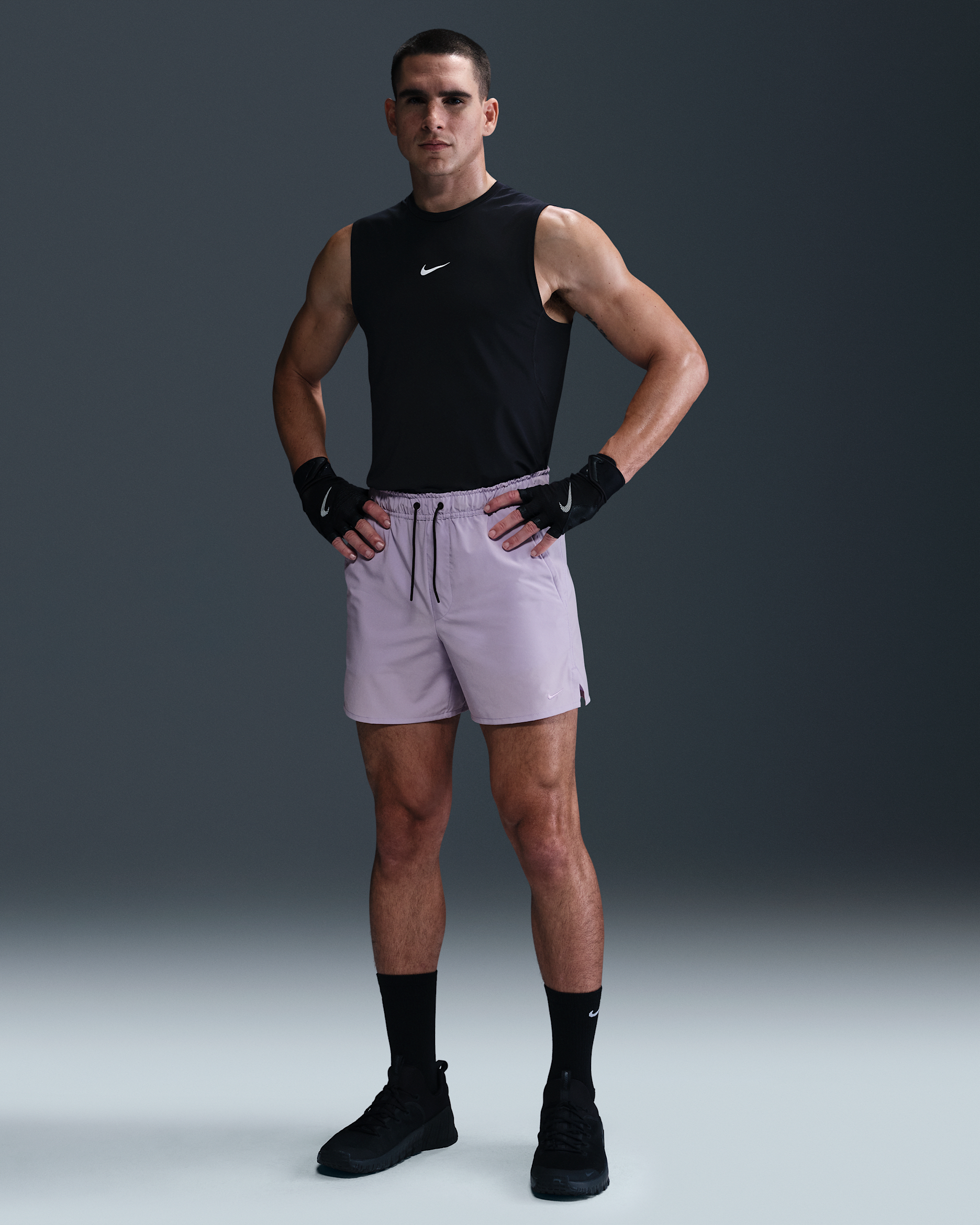 Nike Unlimited Men's Dri-FIT 5" Unlined Versatile Shorts - Hydrangeas/Black/Hydrangeas