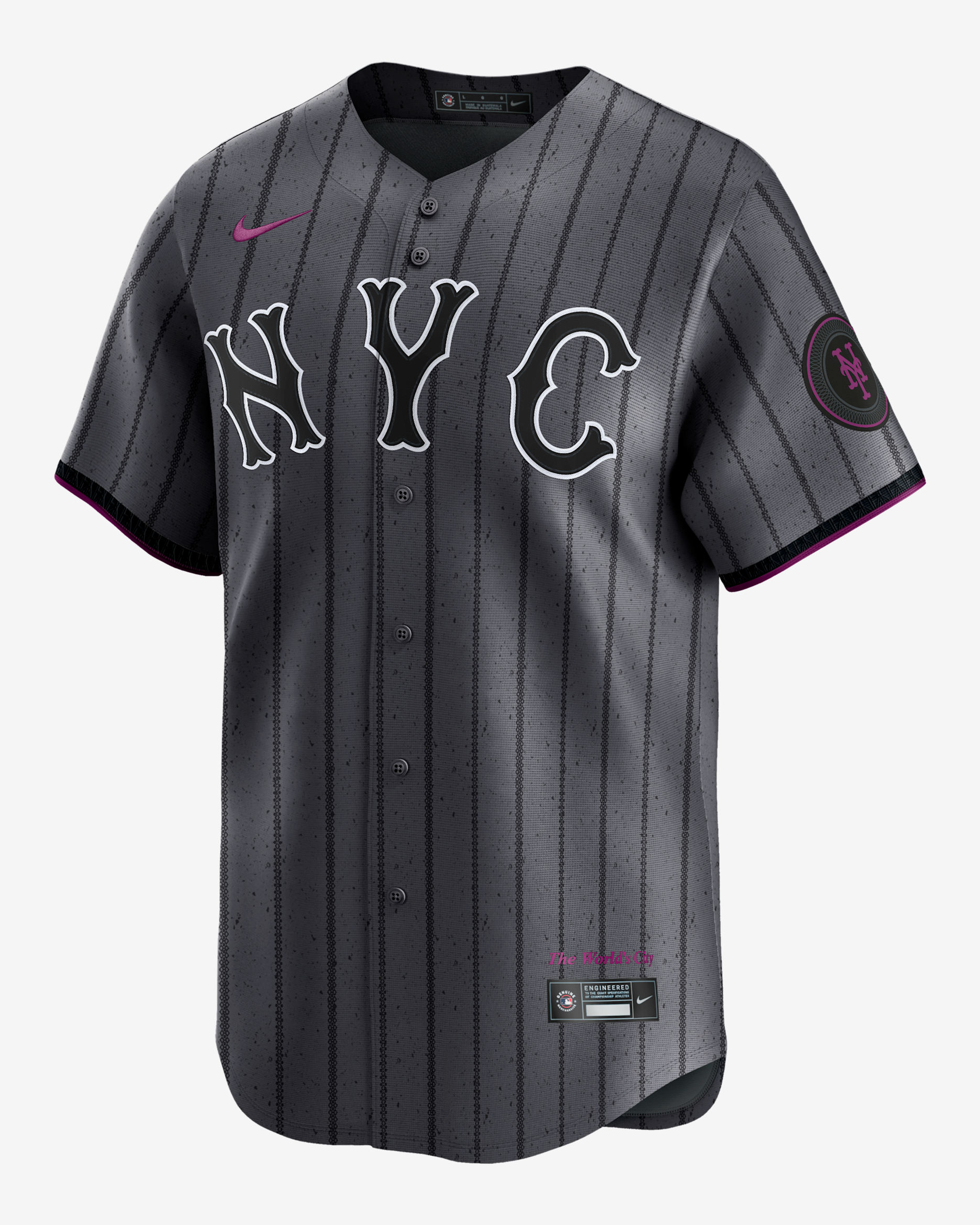 Pete Alonso New York Mets City Connect Men's Nike Dri-FIT ADV MLB Limited Jersey - Iron Grey
