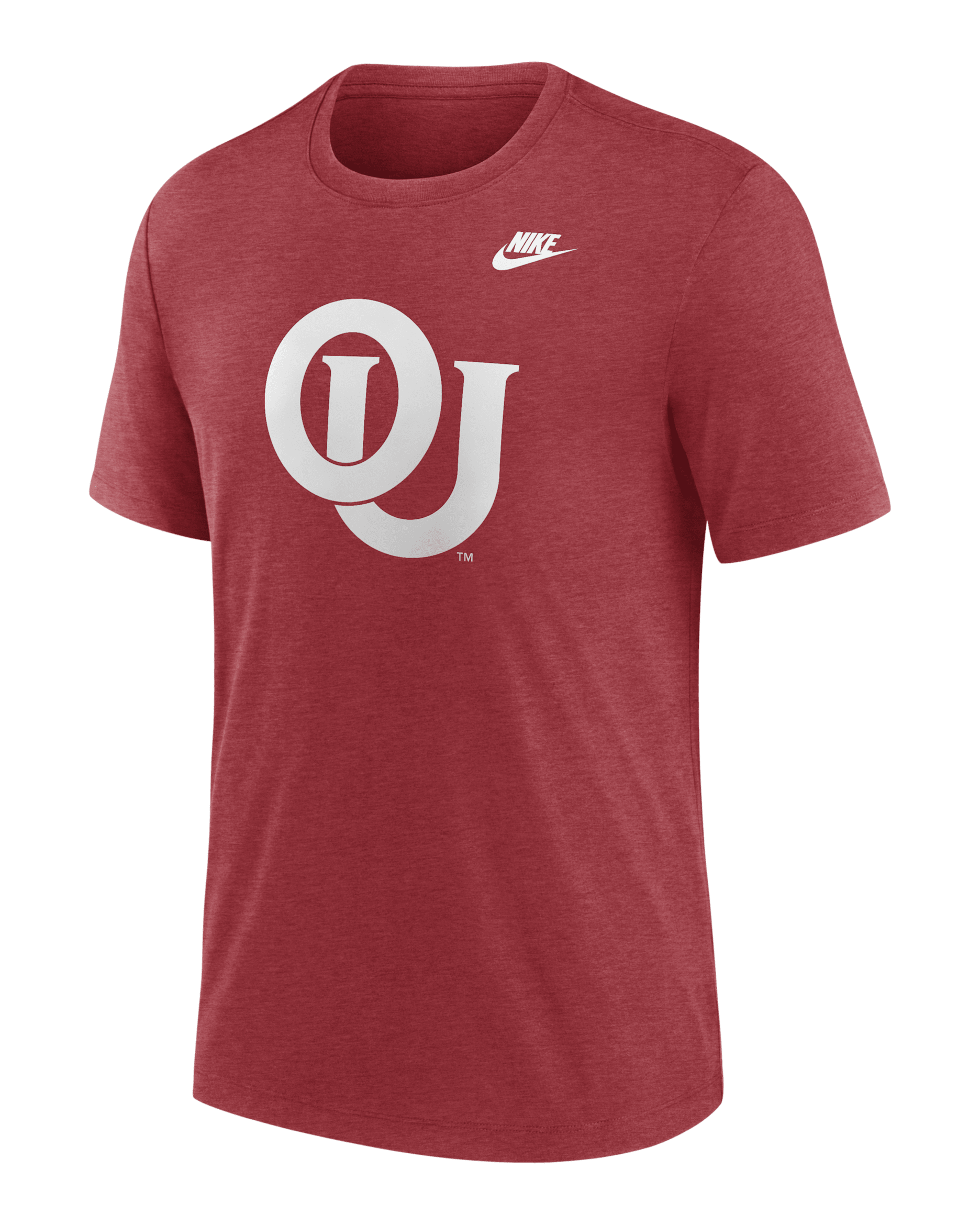 Oklahoma Sooners Blitz Evergreen Legacy Primary Men's Nike College T-Shirt - Cardinal Red