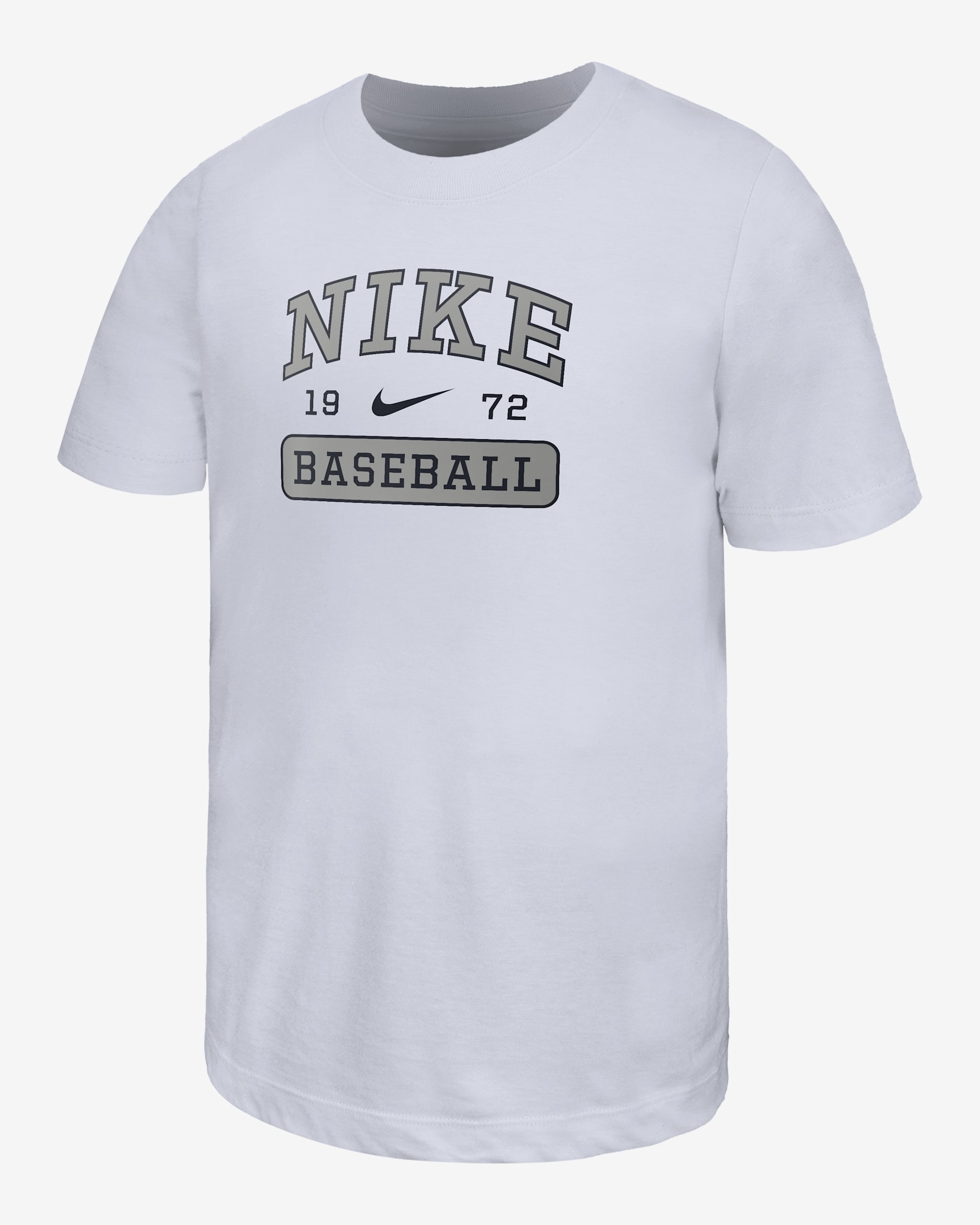 Nike Swoosh Big Kids' Baseball T-Shirt - White