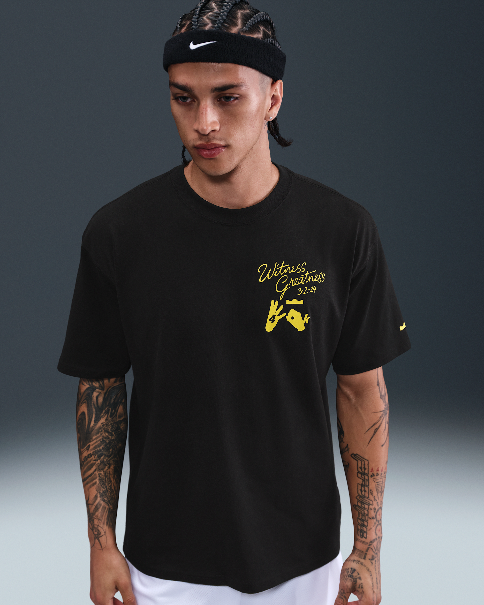 Playera de básquetbol Max90 LeBron "Uncharted" para hombre - Negro