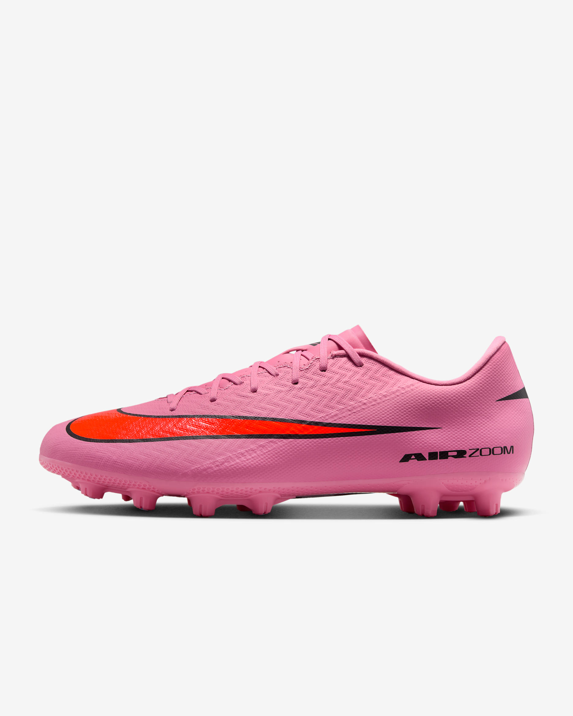 Tacos de fútbol HG de corte low Nike Mercurial Vapor 16 Academy - Flamenco mágico/Carmesí total/Negro
