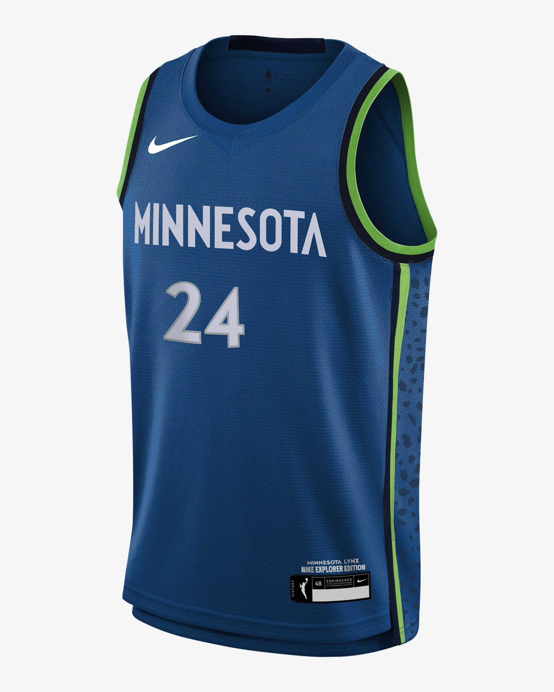 Napheesa Collier Minnesota Lynx Explorer Edition Big Kids' Nike WNBA Swingman Jersey - Blue