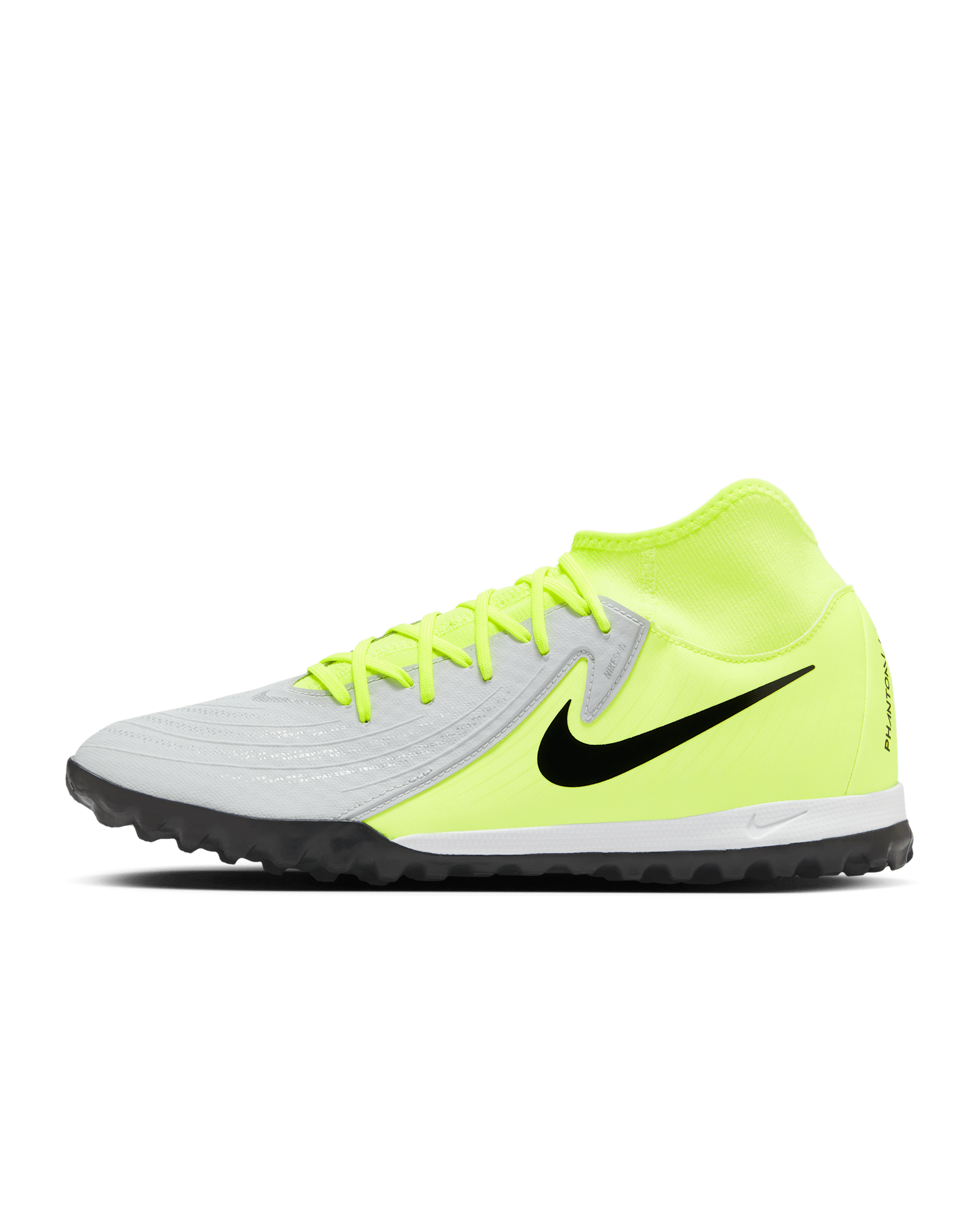 Ποδοσφαιρικά παπούτσια ψηλού προφίλ TF Nike Phantom Luna 2 Academy - Metallic Silver/Volt/Μαύρο