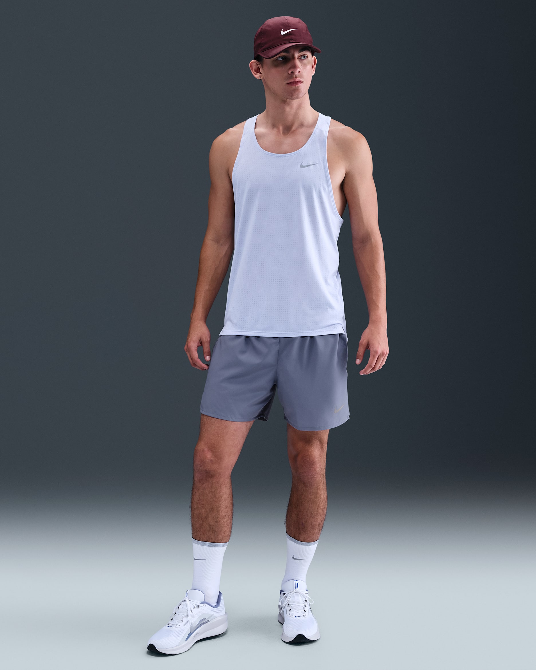 Nike Challenger Men's Dri-FIT 12.5cm (approx.) 2-in-1 Versatile Shorts - World Indigo/World Indigo/Black