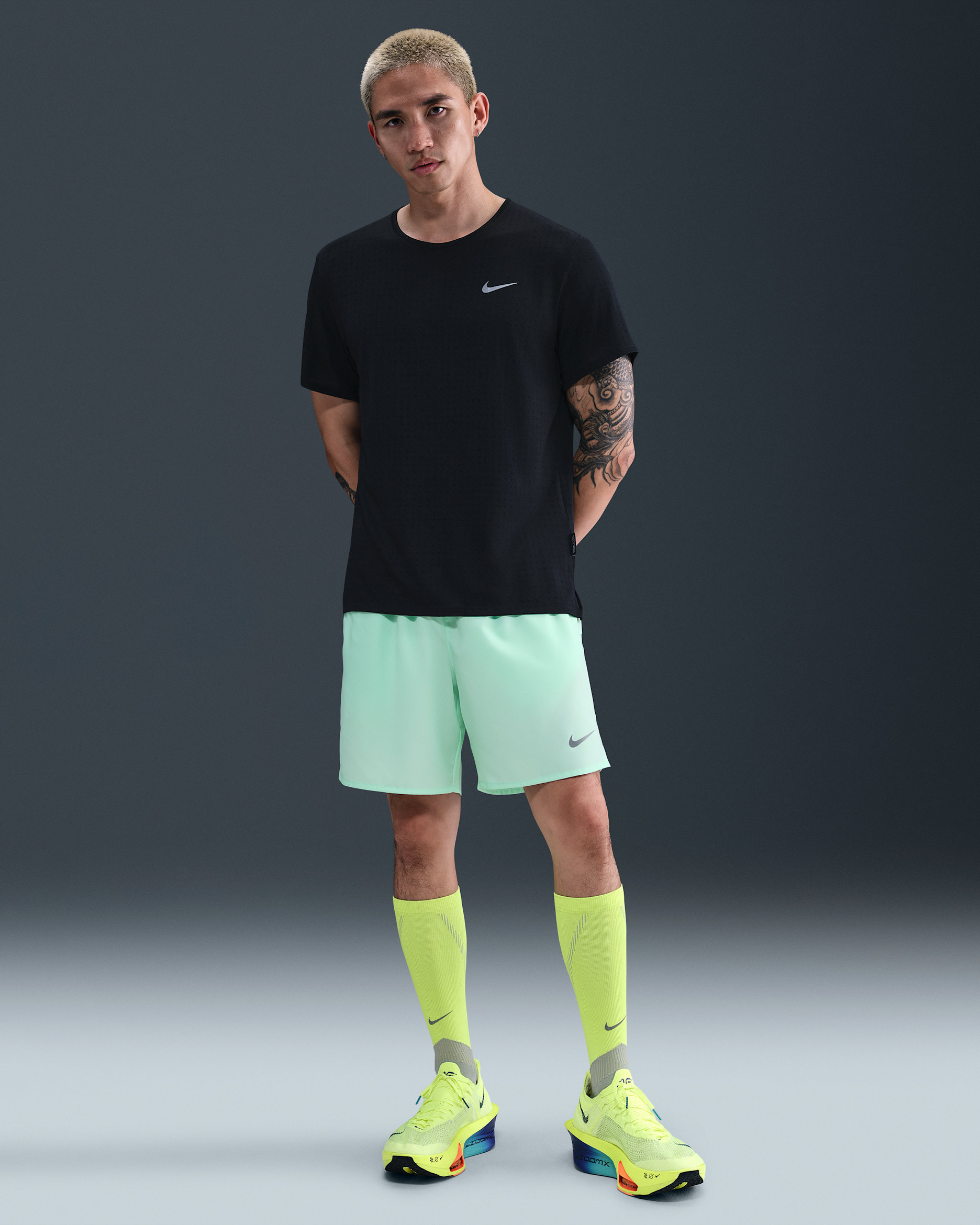 Nike Challenger Dri-FIT-Laufshorts mit Futter für Herren (ca. 18 cm) - Mint Foam