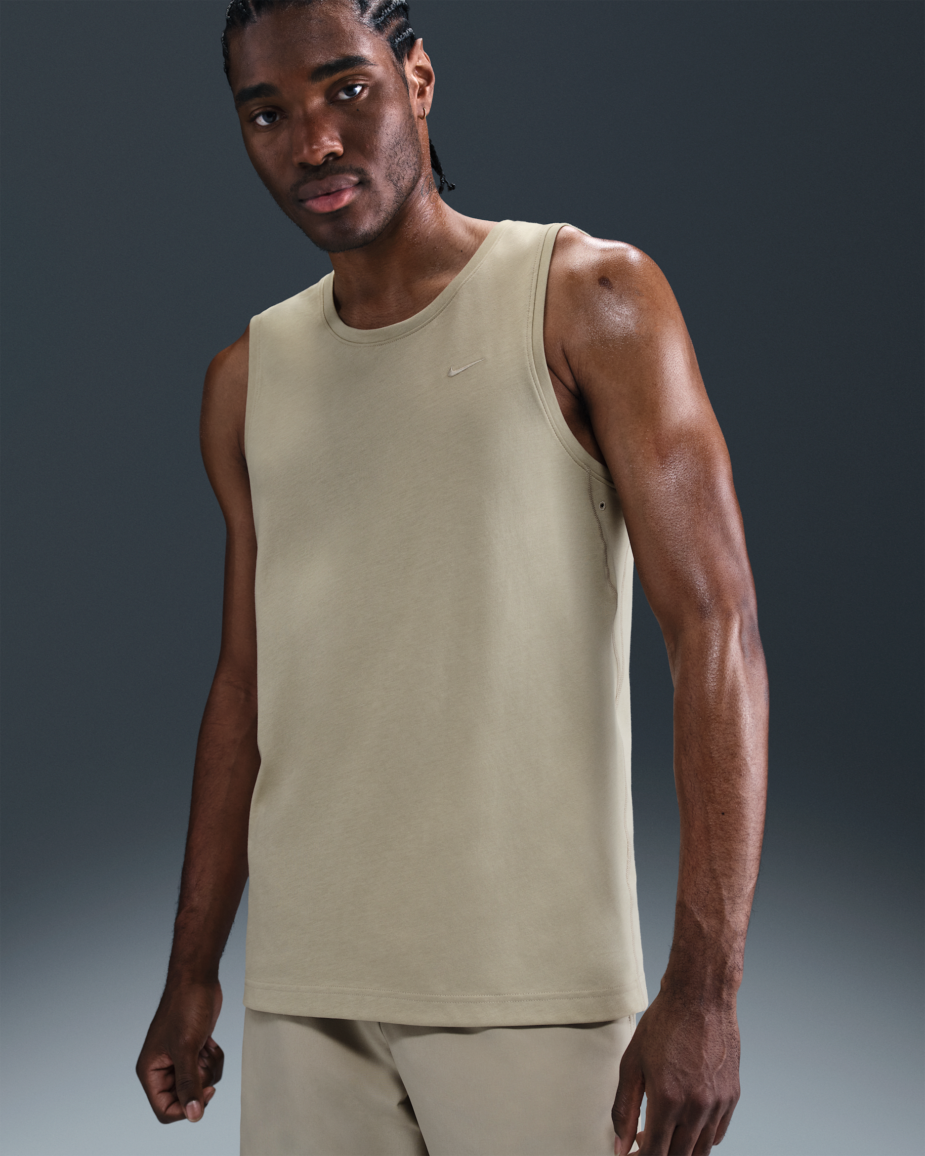 Nike Primary Men's Dri-FIT Versatile Tank - Desert Khaki/Desert Khaki