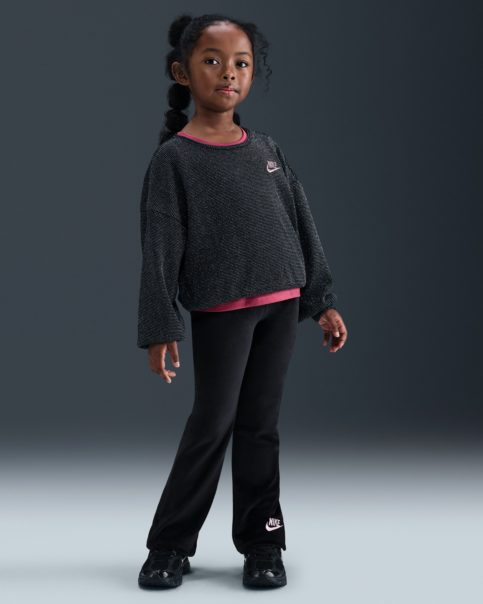 Nike Younger Kids' Velour Leggings - Black