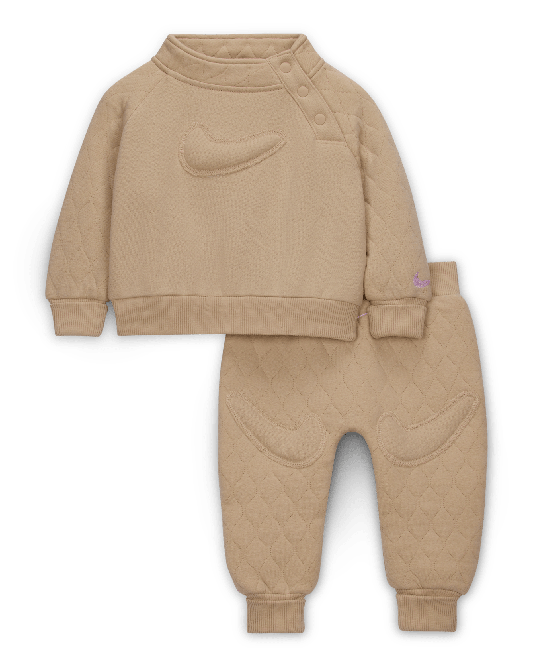 Nike Ready, Set! Baby (0-9M) 2-Piece Jogger Set - Sanddrift