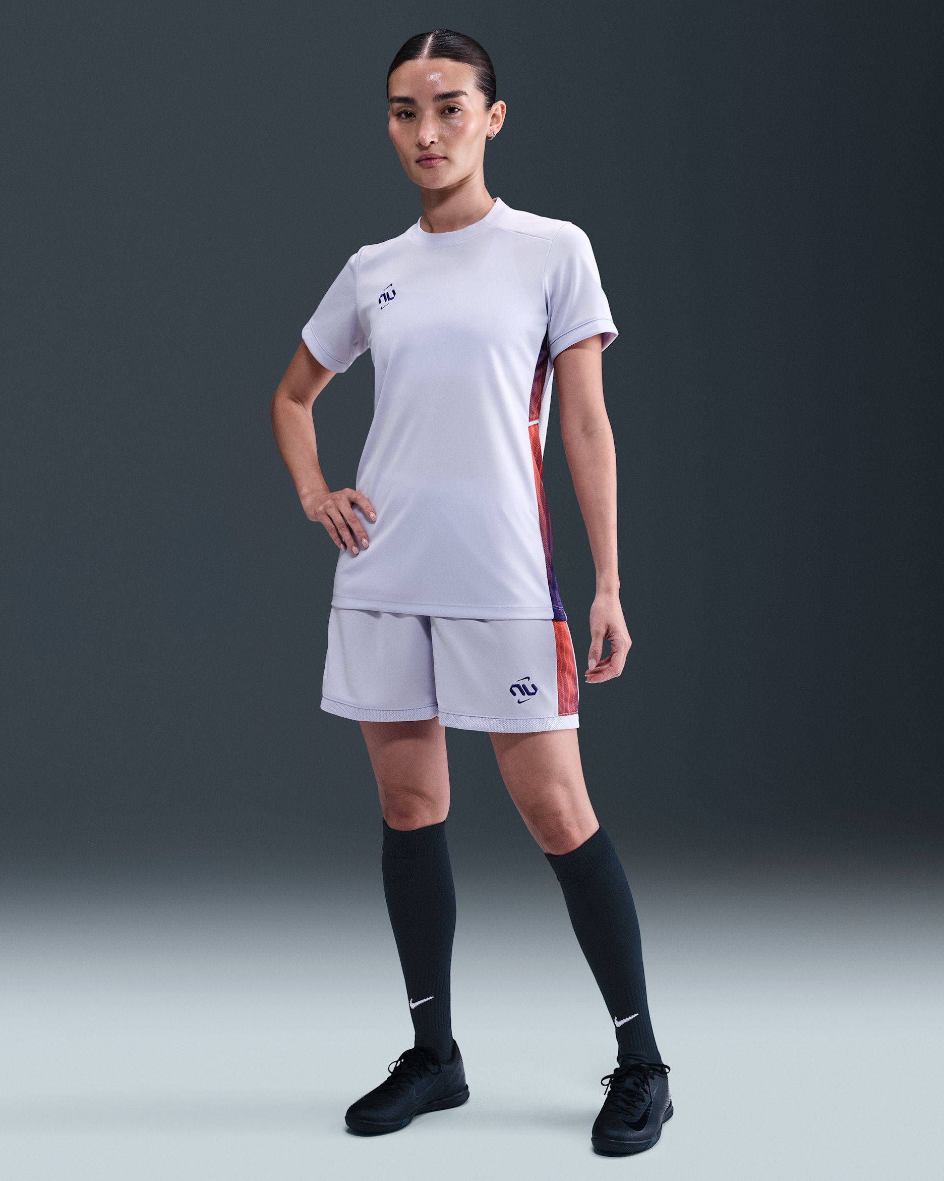 Nike United Academy Women's Dri-FIT Soccer Knit Shorts - Oxygen Purple/Dark Concord