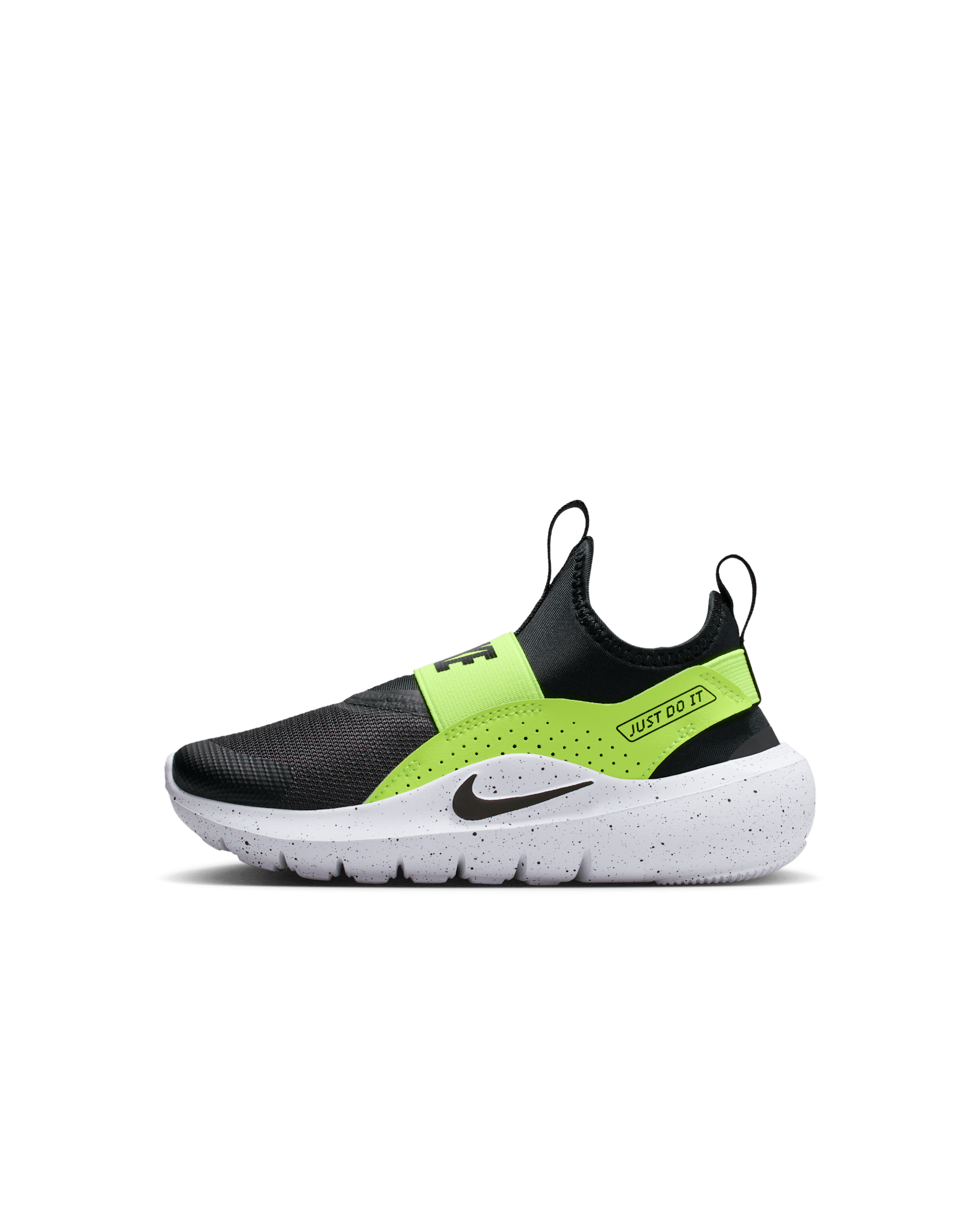 Nike Flex Runner 4 Younger Kids' Shoes - Black/Volt/White/Black
