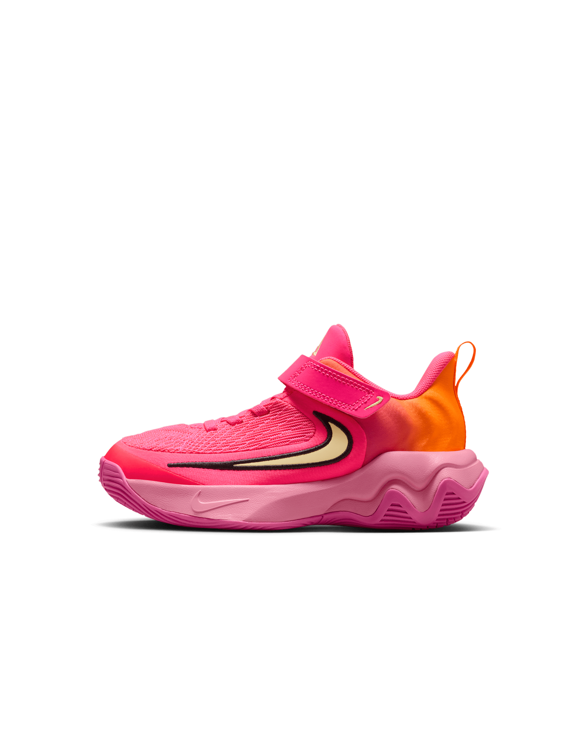 Tenis para niños de preescolar Giannis Immortality 4 - Hiperrosa/Rosa paleta/Naranja total/Tinte limón
