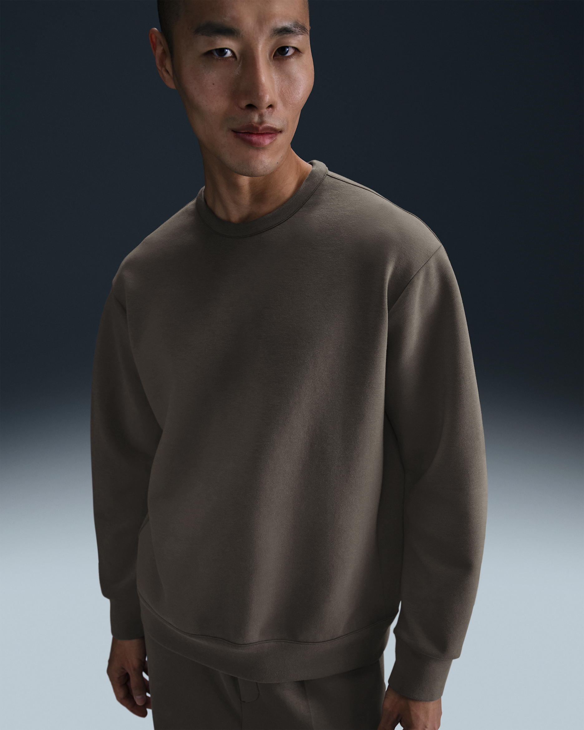Nike 24.7 ImpossiblySoft Men's Dri-FIT Crew - Cave Stone/Medium Ash