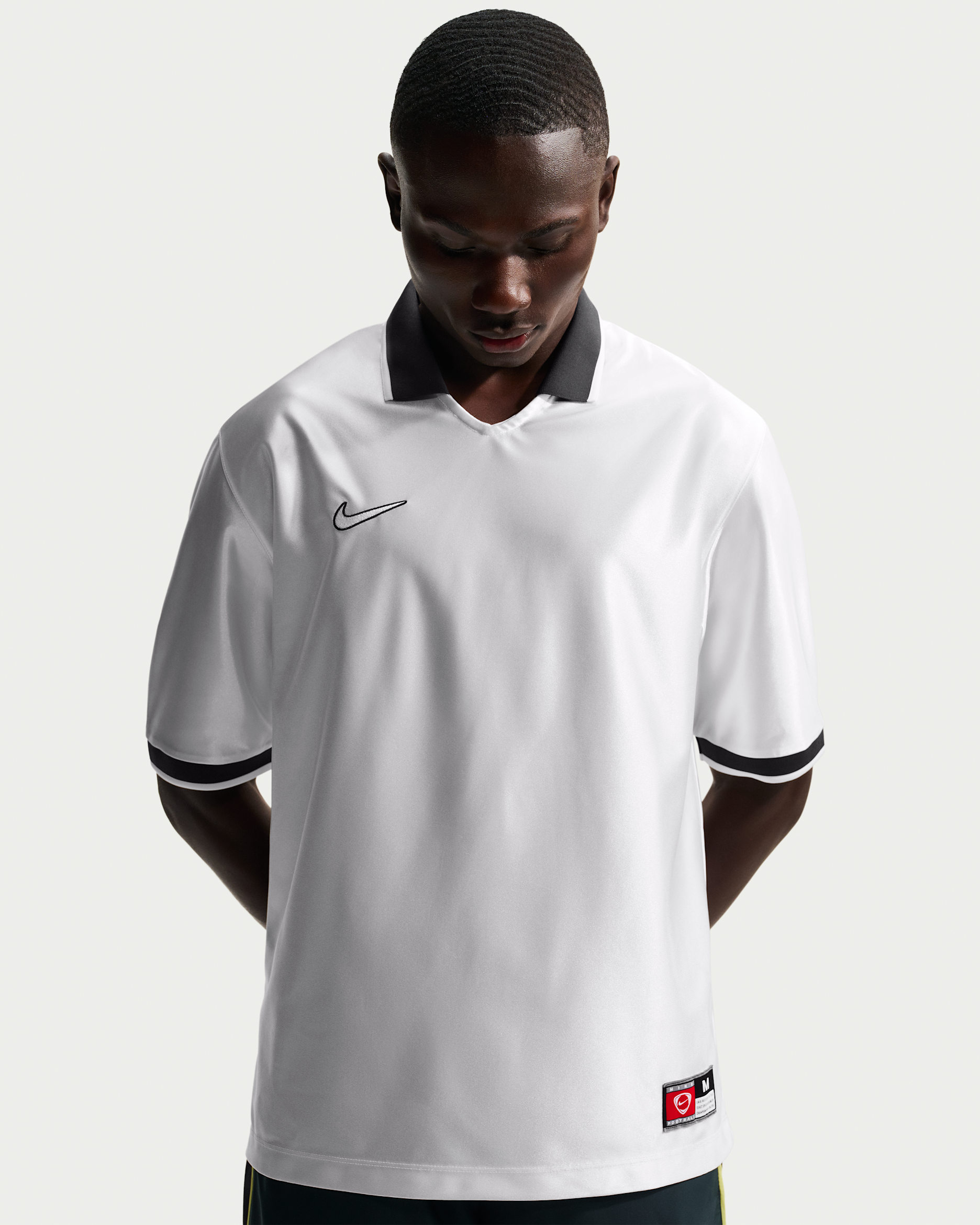 Nike Energy Men's Dri-FIT Short-Sleeve Soccer Top - Summit White/Off Noir/Summit White/Summit White