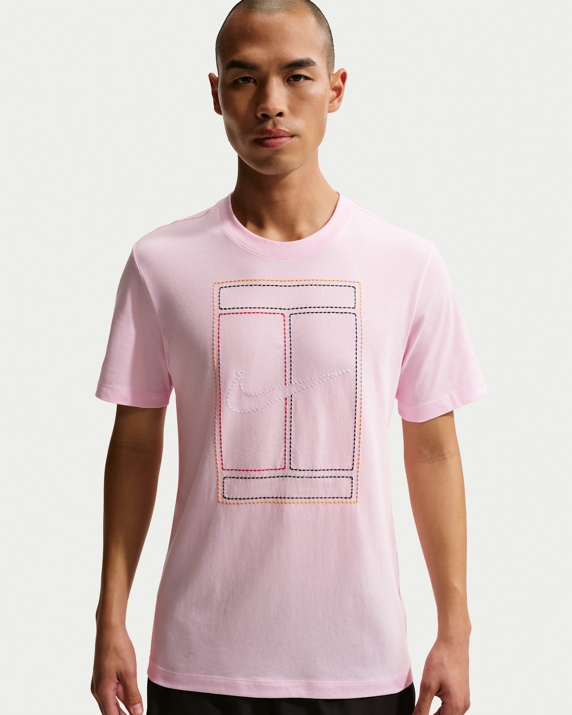 เสื้อยืดผู้ชาย NikeCourt Heritage - Pink Foam