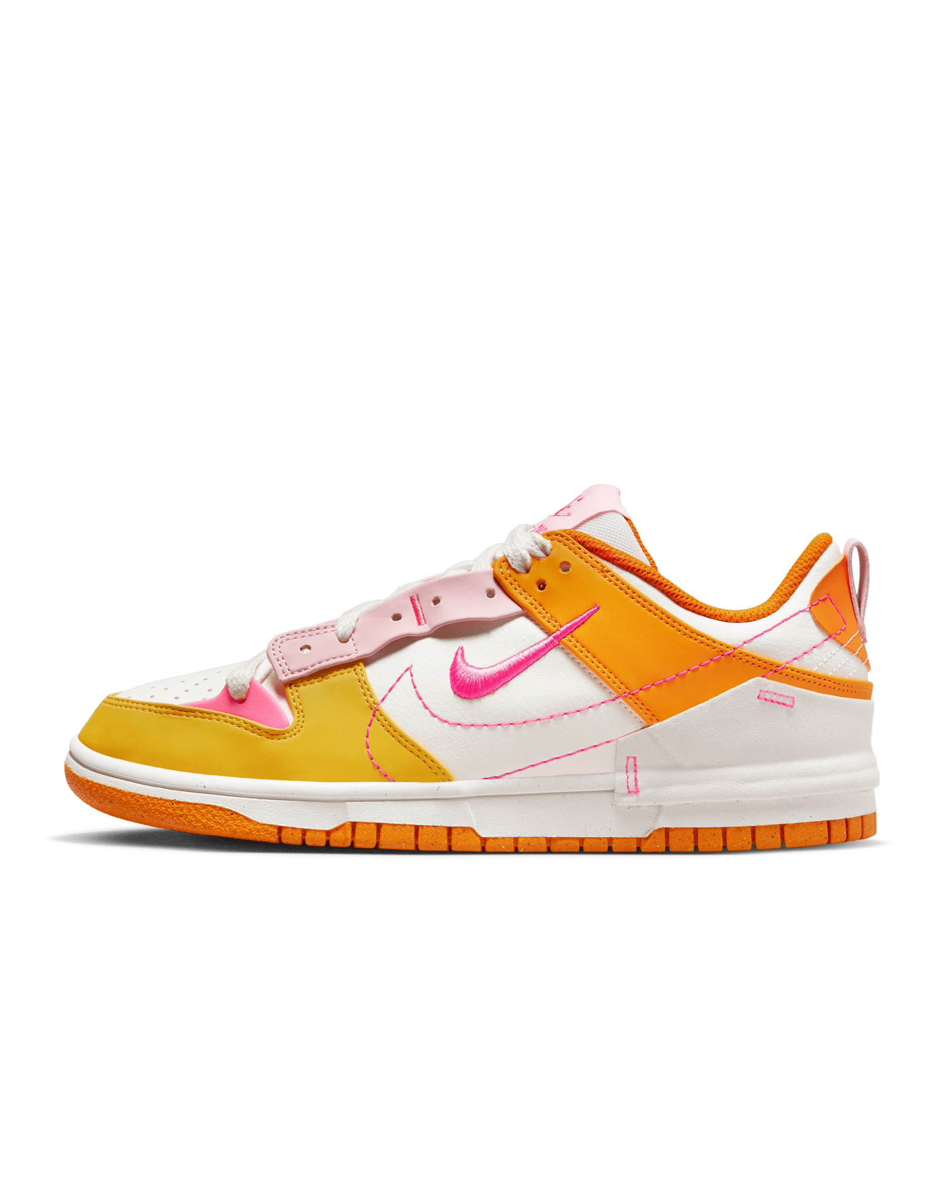 Nike Dunk Low Disrupt 2 Women's Shoes - Sail/Solar Flare/Medium Soft Pink/Hyper Pink