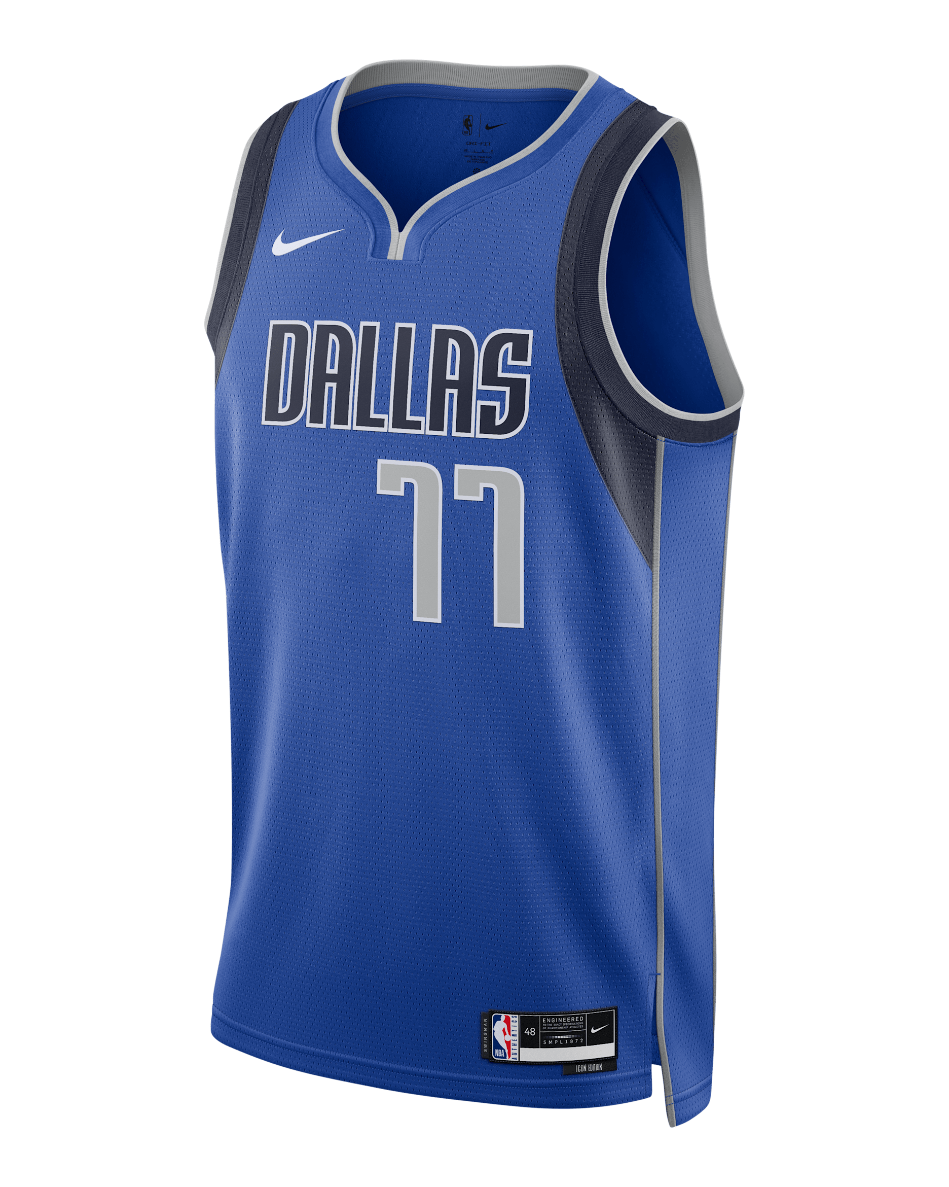 Dallas Mavericks Icon Edition Men's Nike Dri-FIT NBA Swingman Jersey - Game Royal