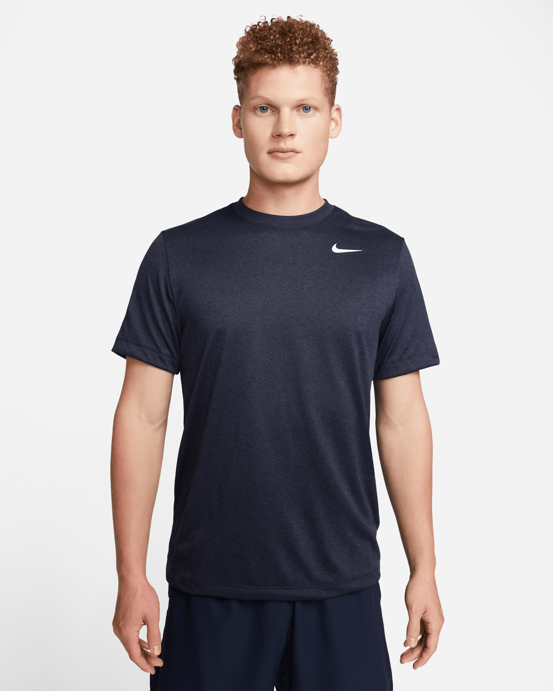 ナイキ レジェンド メンズ Dri-FIT フィットネス Tシャツ - オブシディアン/ブラック/ホワイト