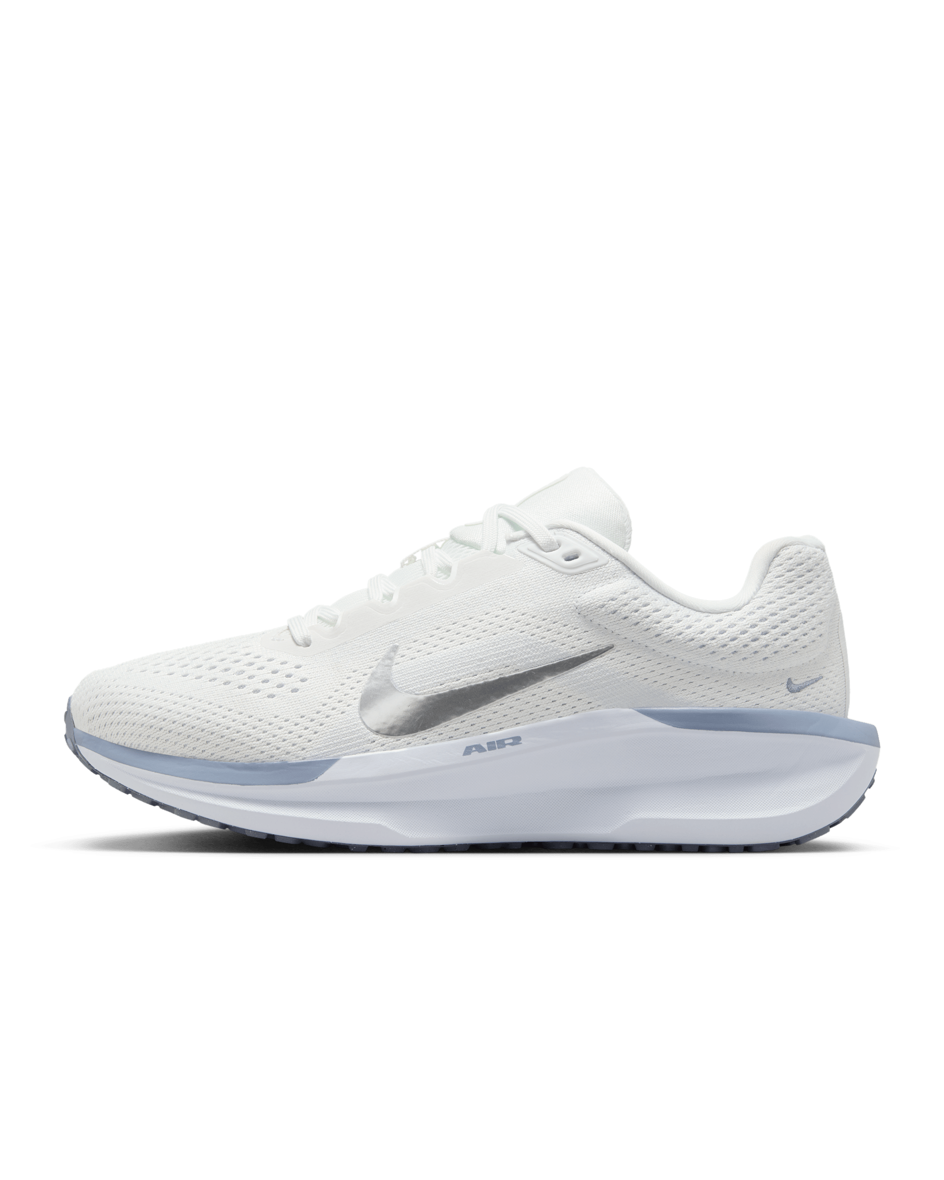 Nike Winflo 11 løpesko for vei til dame - Summit White/Football Grey/Ashen Slate/Metallic Silver