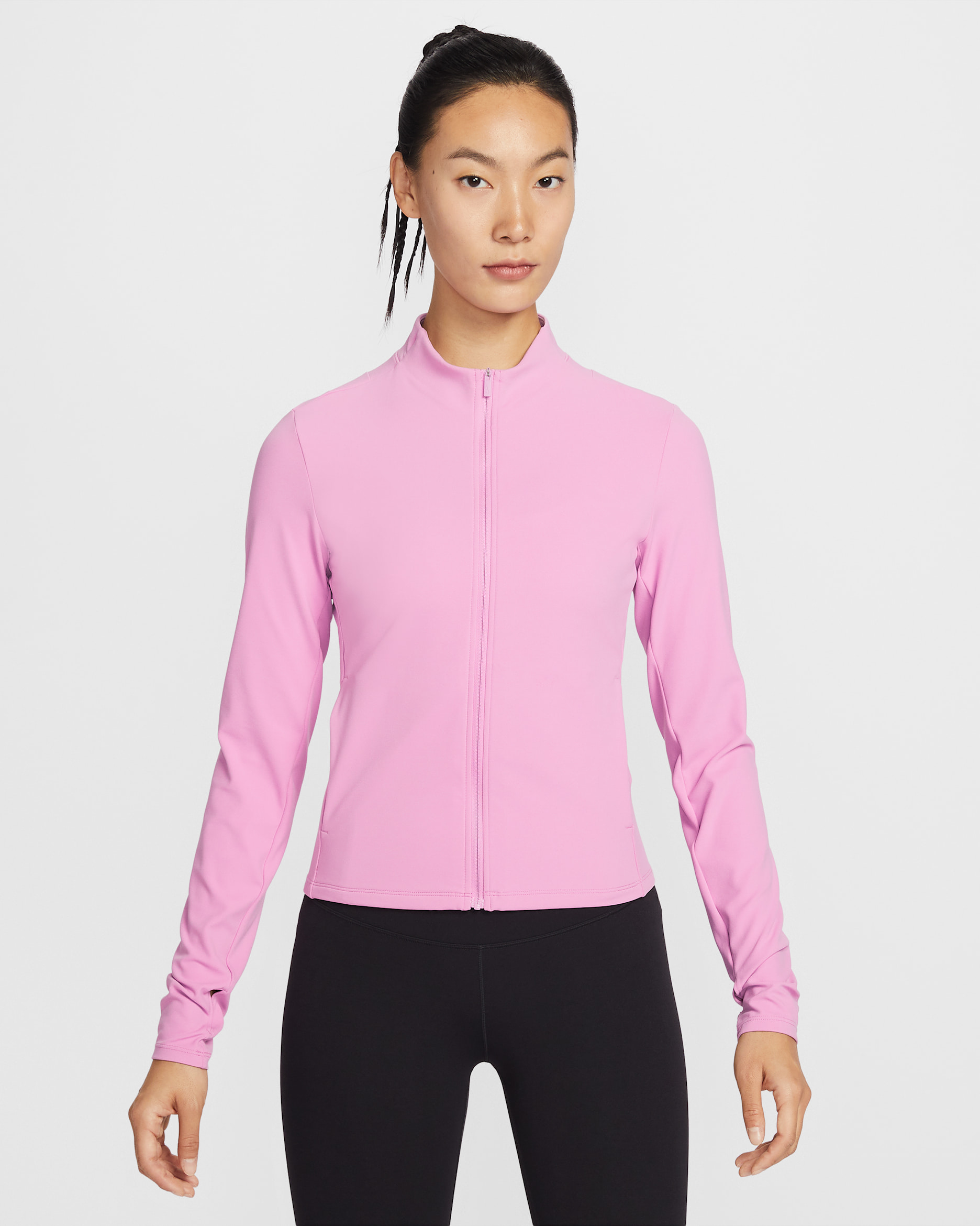 나이키 젠비 여성 드라이 핏 풀집 재킷 - 라이트 마젠타/화이트