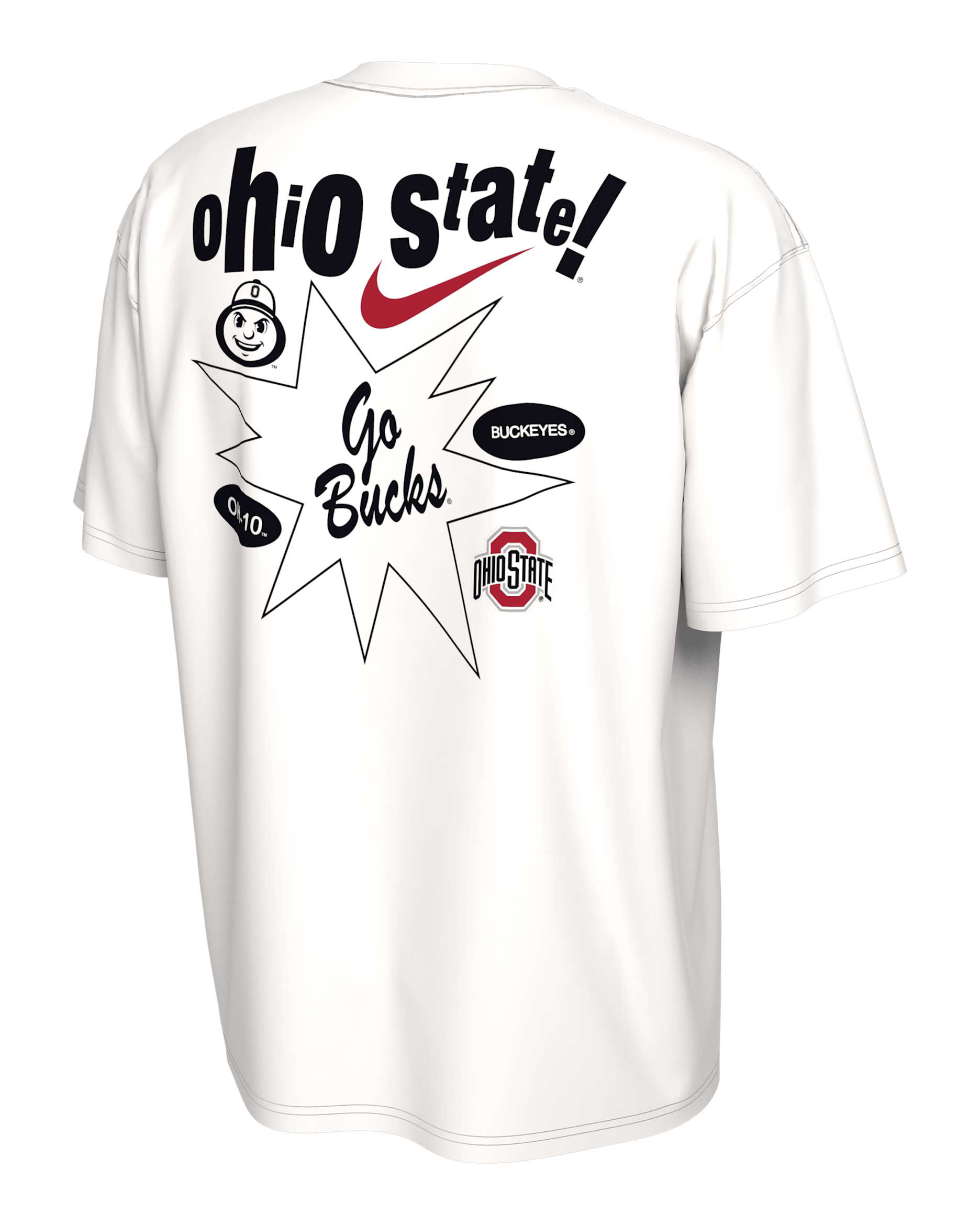 Playera universitaria Nike Ohio State - Blanco