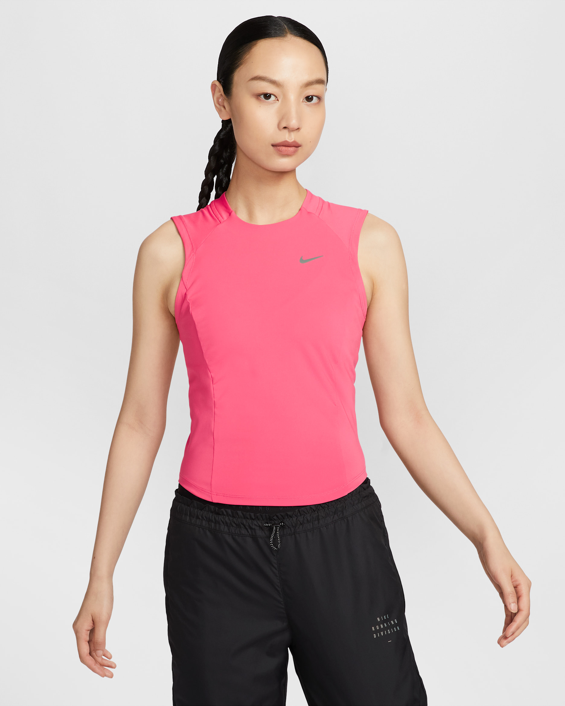 Nike Running Division Women's Dri-FIT Pocket Running Tank Top - Aster Pink