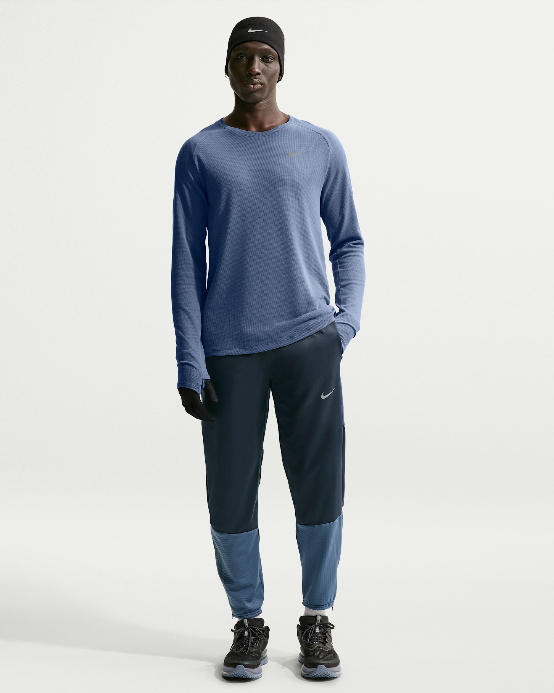 Nike Challenger Men's Therma-FIT Winterized Running Trousers - Thunder Blue/Diffused Blue/Thunder Blue