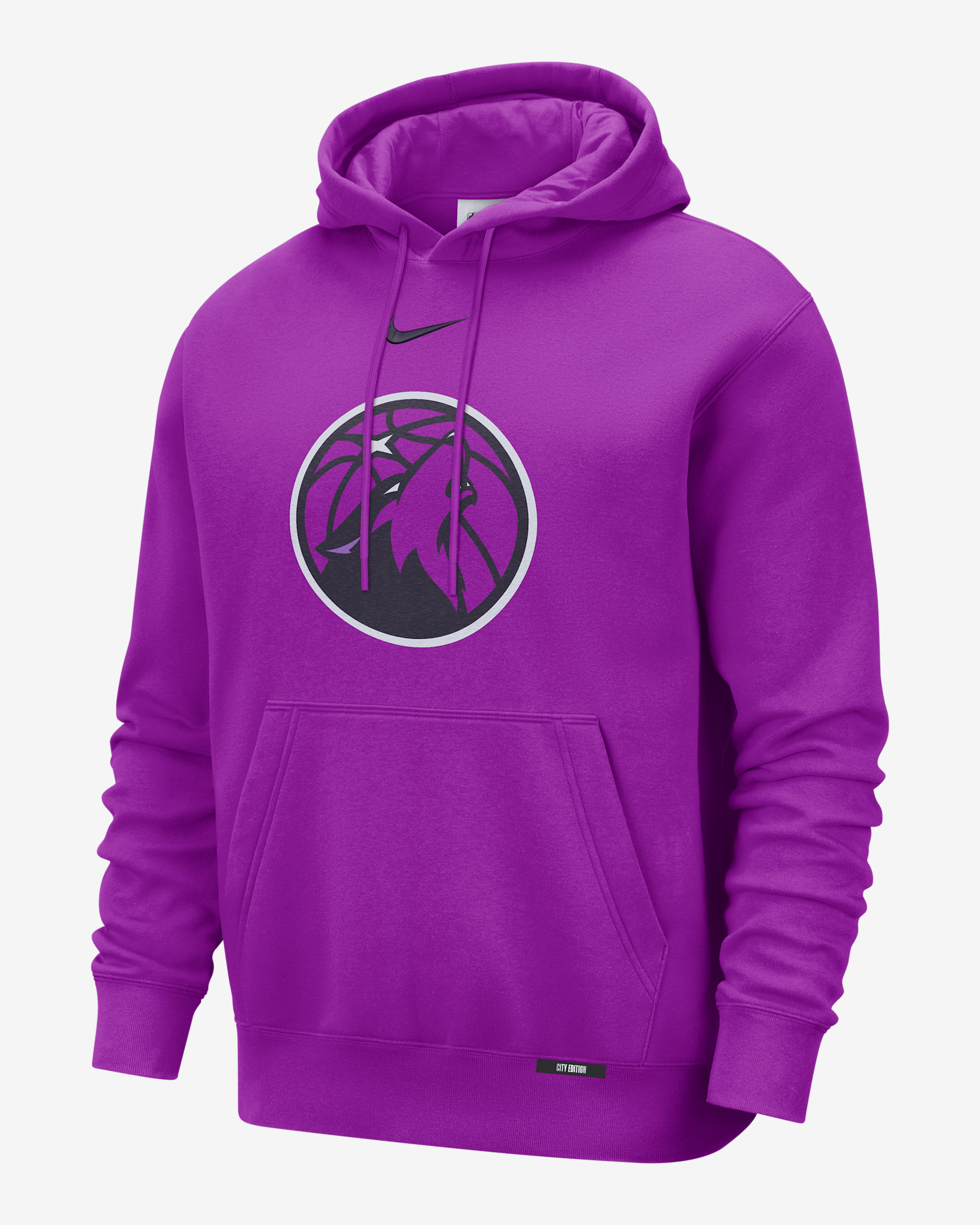 Minnesota Timberwolves City Edition Men's Nike Club Hoodie - Vivid Purple