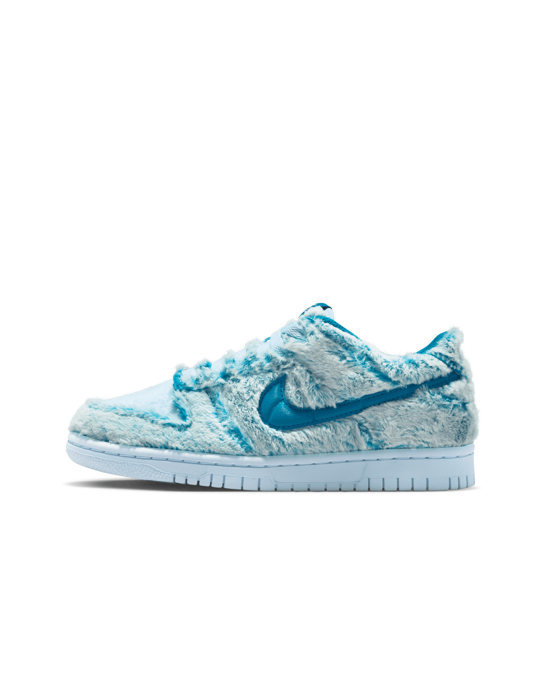 Tenis para niños grandes Nike Dunk Low - Verde abismo/Blanco/Azul celestino