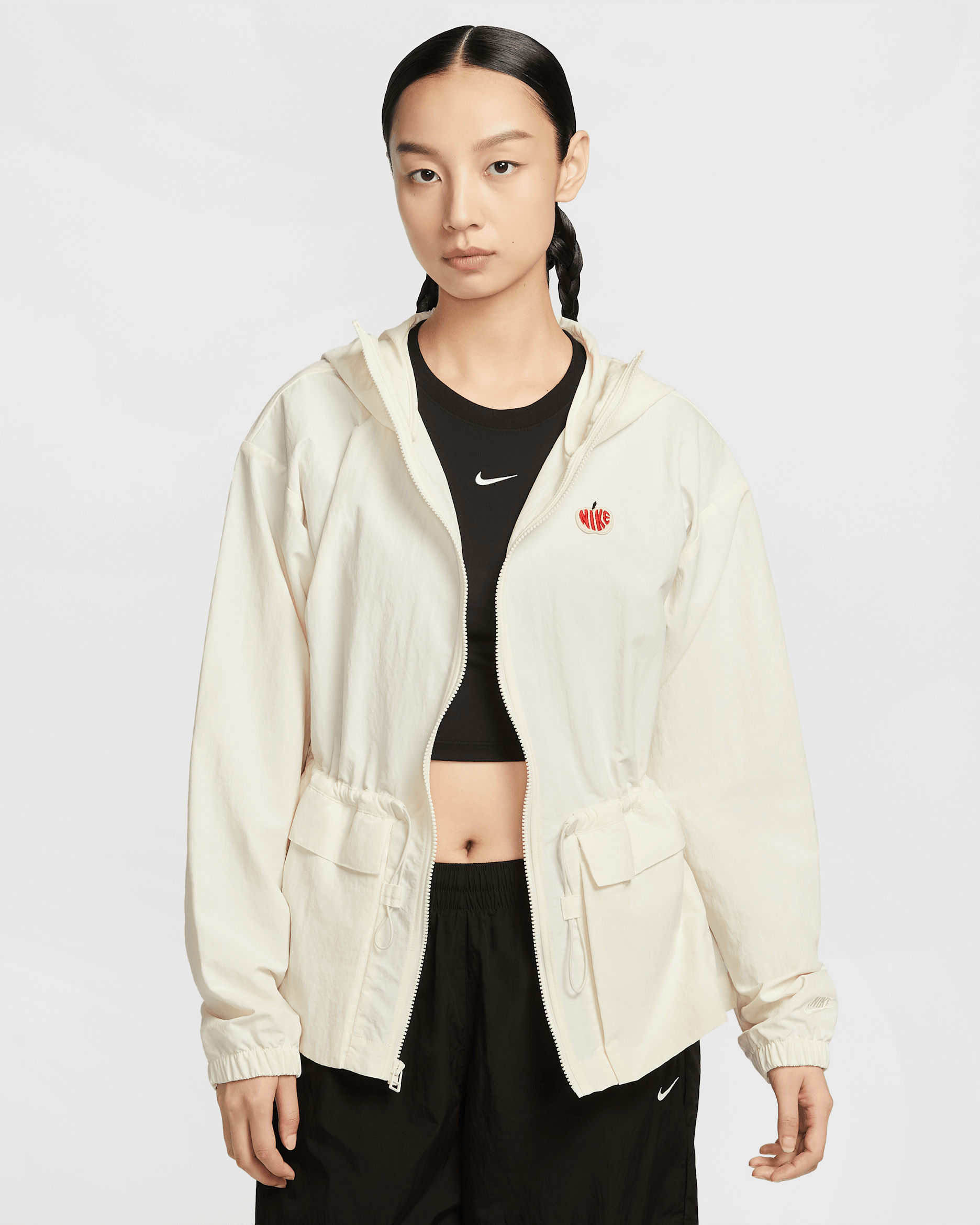 เสื้อแจ็คเก็ตแบบทอผู้หญิง Nike Sportswear - Sail