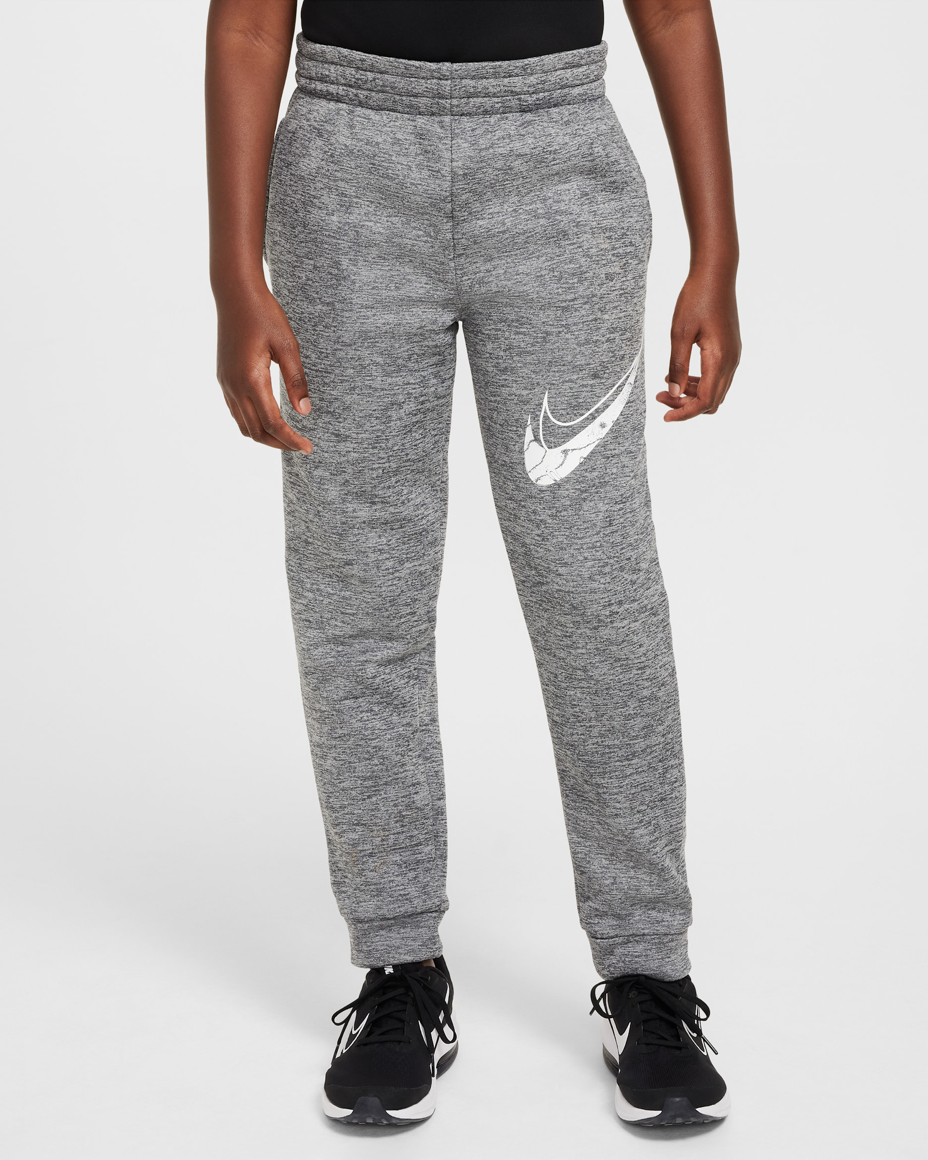 Nike Multi Stain Repel Big Kids' Therma-FIT Joggers - Dark Grey/Heather/Photon Dust/White