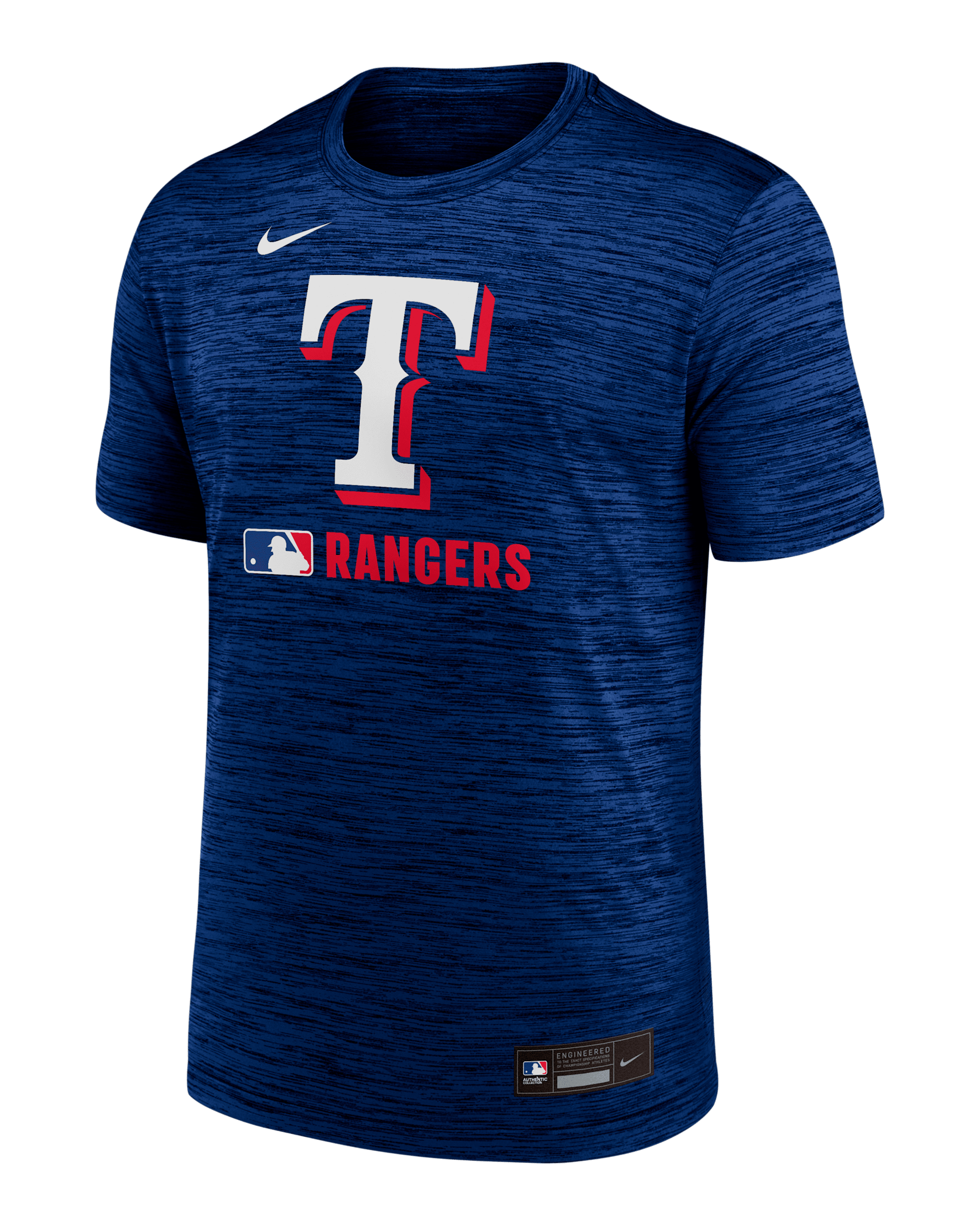 Texas Rangers Authentic Collection Velocity Men's Nike Dri-FIT MLB T-Shirt - Royal
