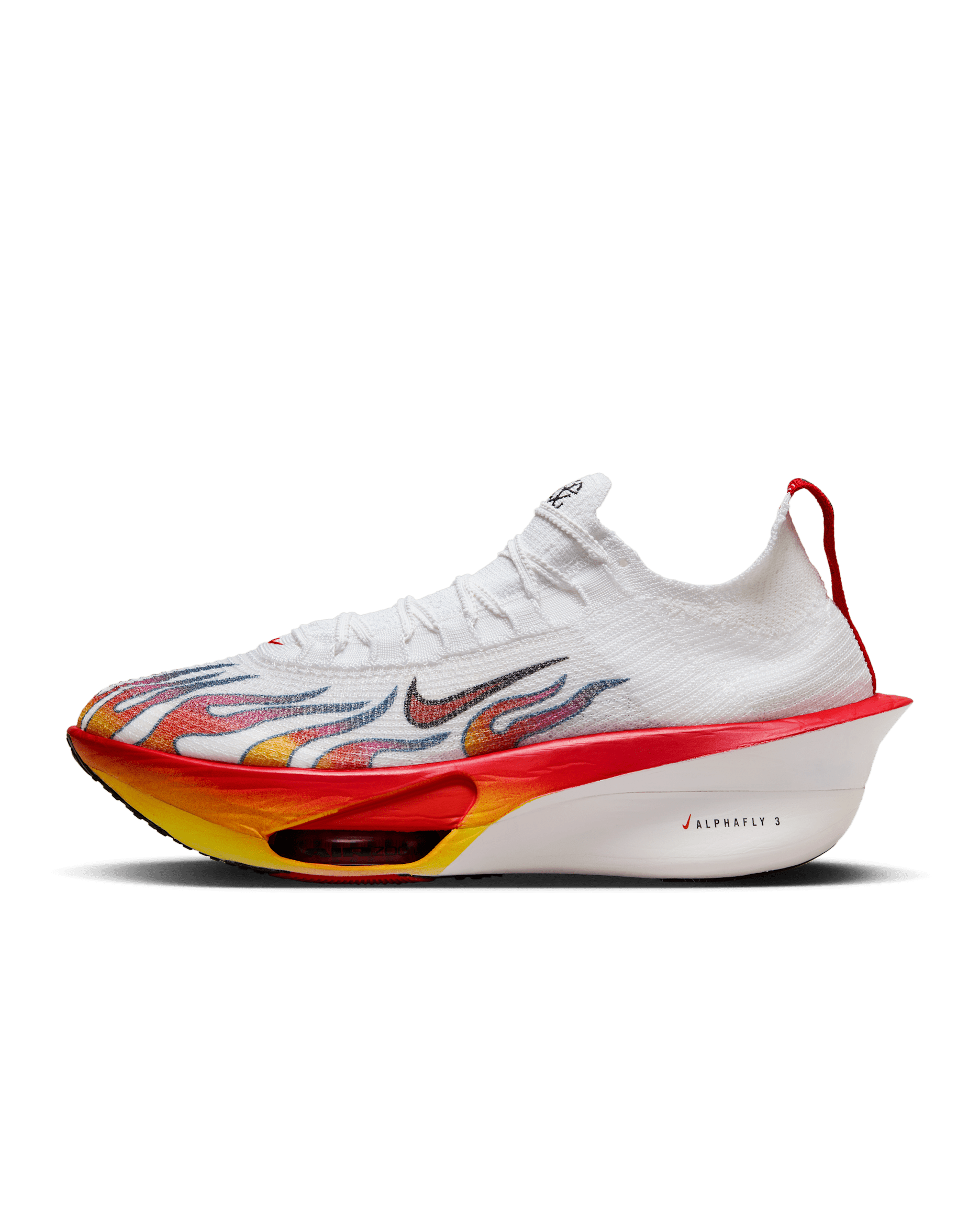 Nike Alphafly 3 Premium Men's Road Racing Shoes - White/Black/University Red/Habanero Red